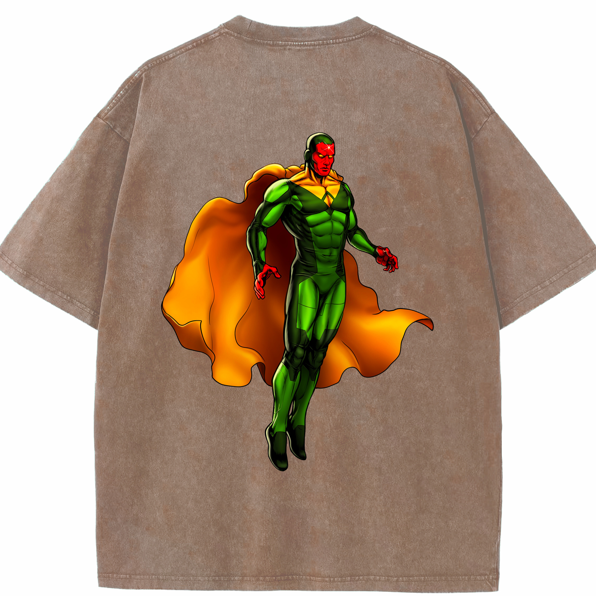 （画像用） アベンジャーズ The Avengers 綿100% ヴィンテージ風 半袖Tシャツ（背面プリント）