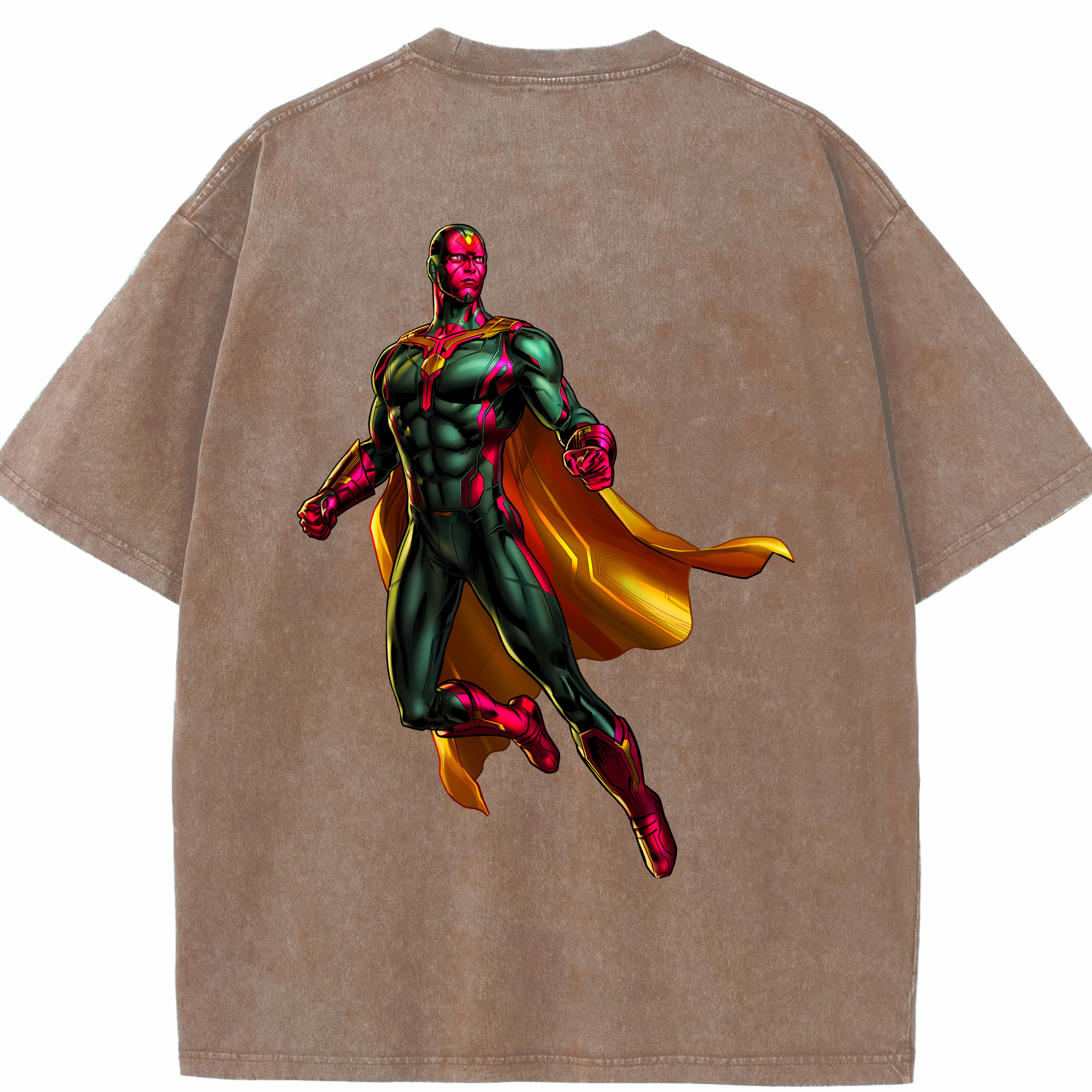 （画像用） アベンジャーズ The Avengers 綿100% ヴィンテージ風 半袖Tシャツ（背面プリント）