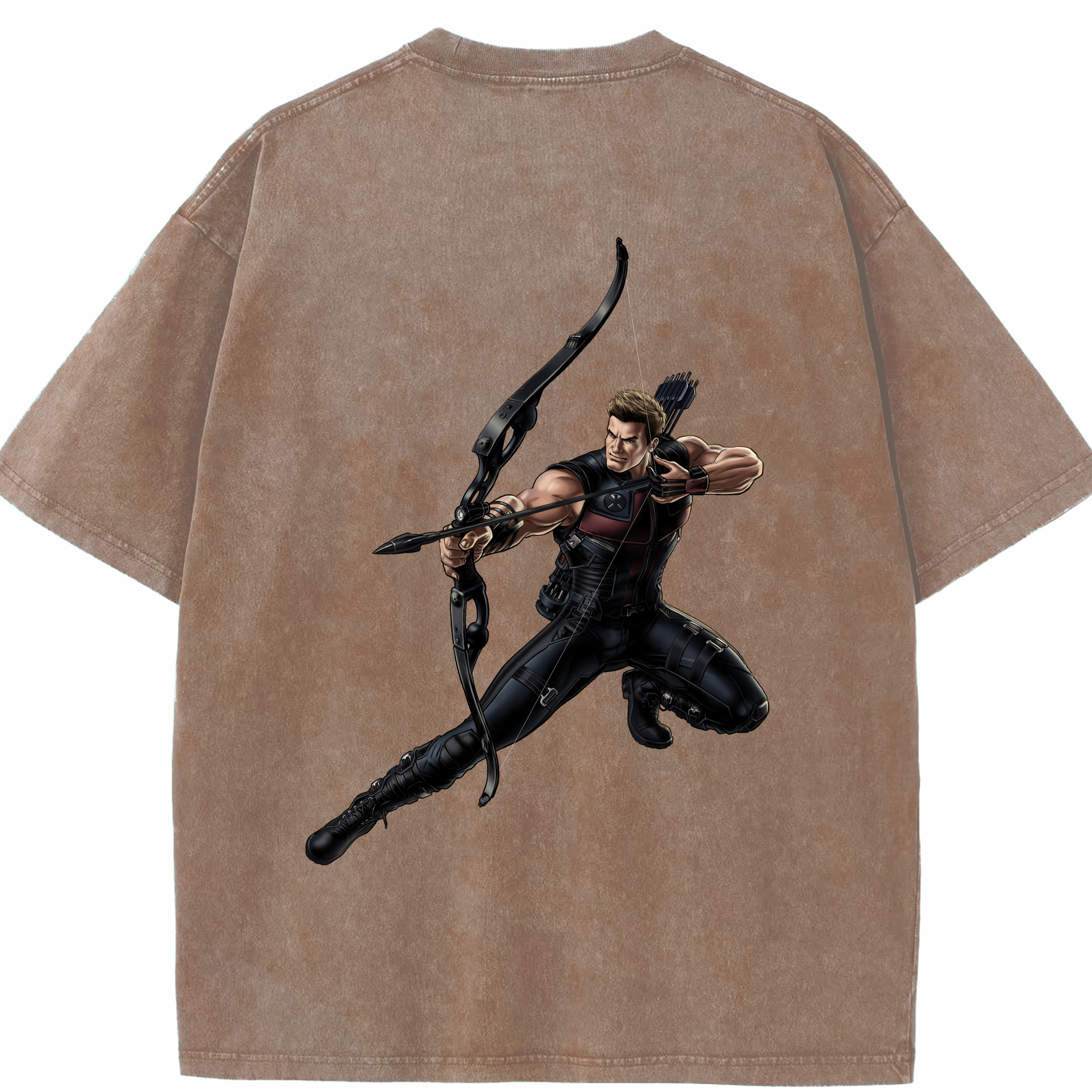 （画像用） アベンジャーズ The Avengers 綿100% ヴィンテージ風 半袖Tシャツ（背面プリント）