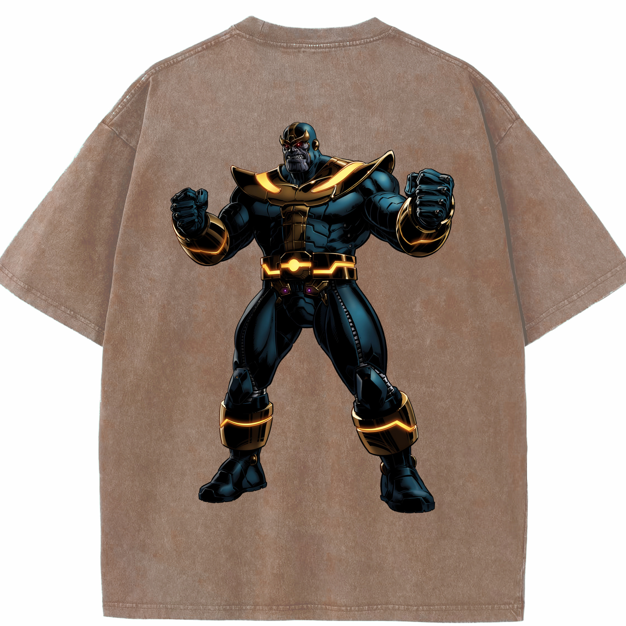 （画像用） アベンジャーズ The Avengers 綿100% ヴィンテージ風 半袖Tシャツ（背面プリント）