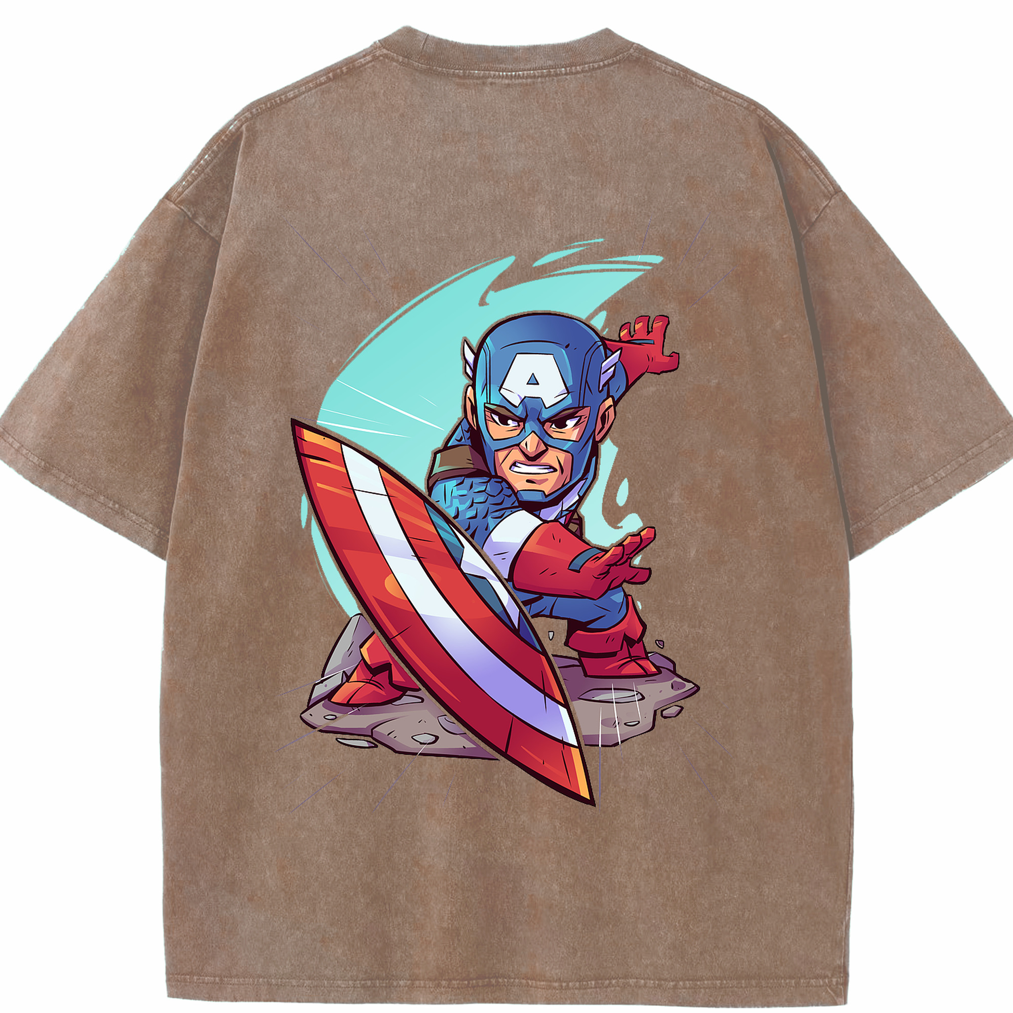 （画像用） アベンジャーズ The Avengers 綿100% ヴィンテージ風 半袖Tシャツ（背面プリント）