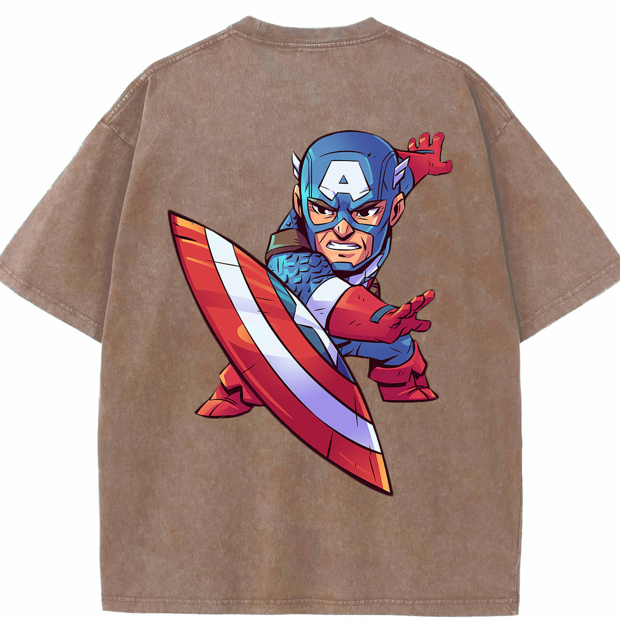 （画像用） アベンジャーズ The Avengers 綿100% ヴィンテージ風 半袖Tシャツ（背面プリント）
