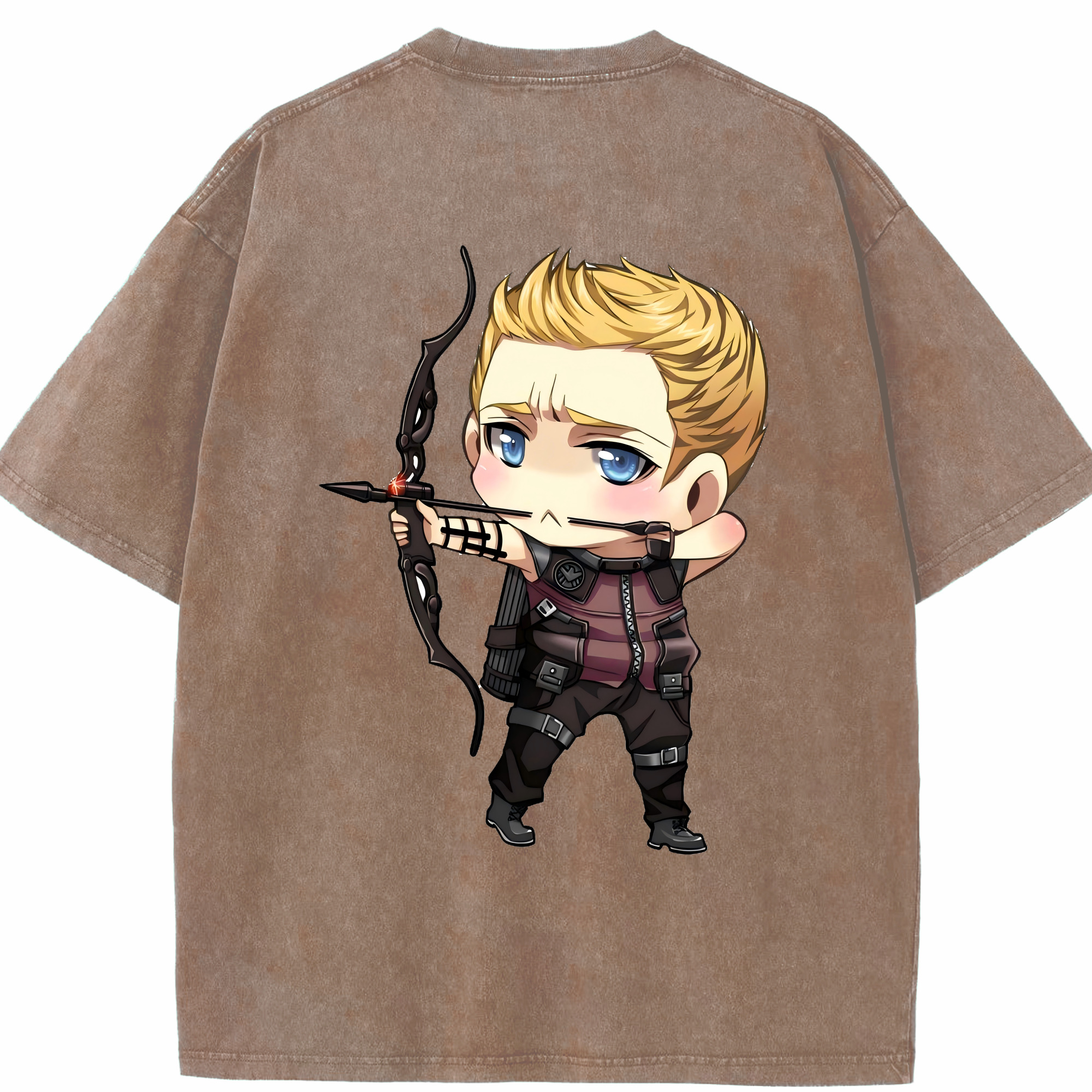 （画像用） アベンジャーズ The Avengers 綿100% ヴィンテージ風 半袖Tシャツ（背面プリント）