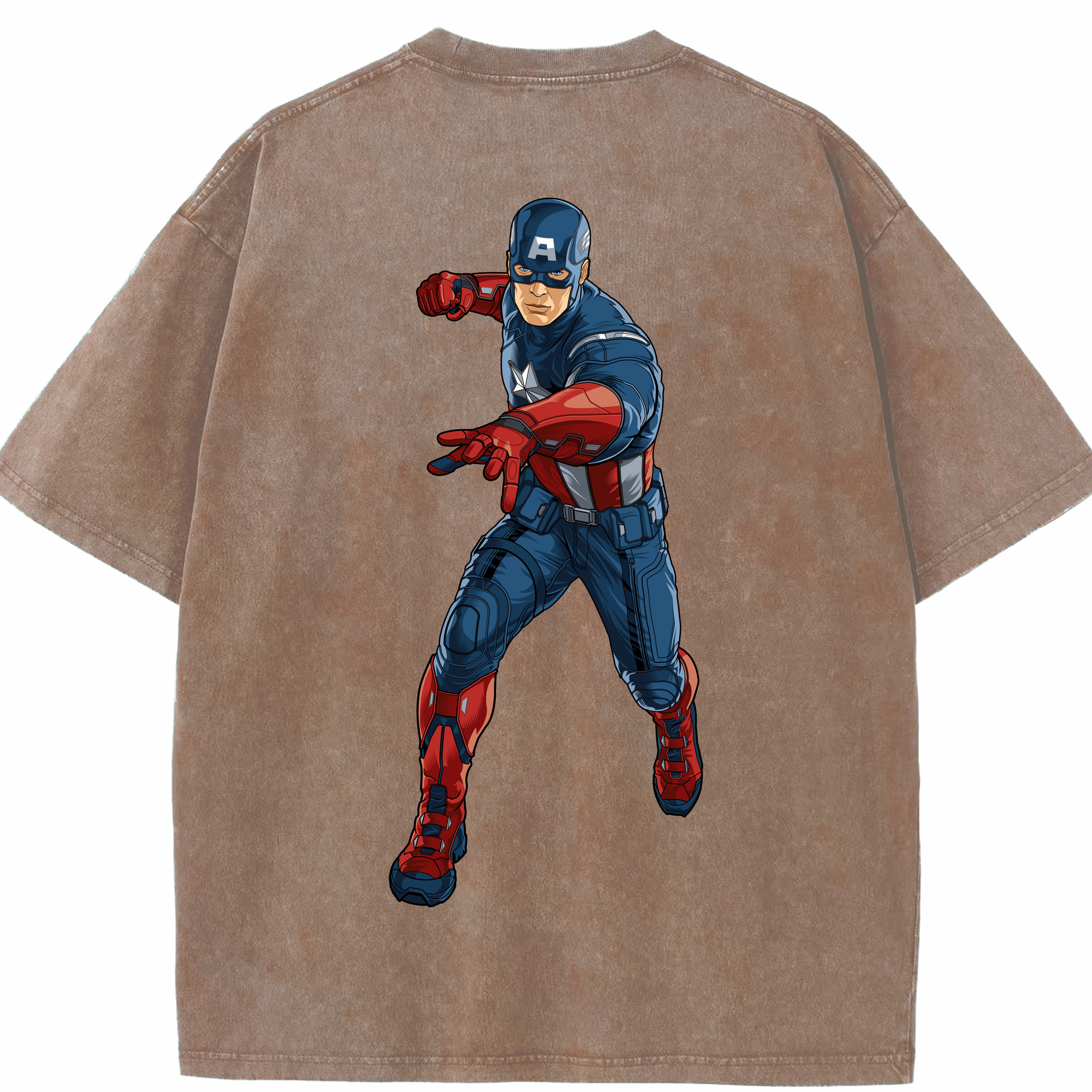 （画像用） アベンジャーズ The Avengers 綿100% ヴィンテージ風 半袖Tシャツ（背面プリント）
