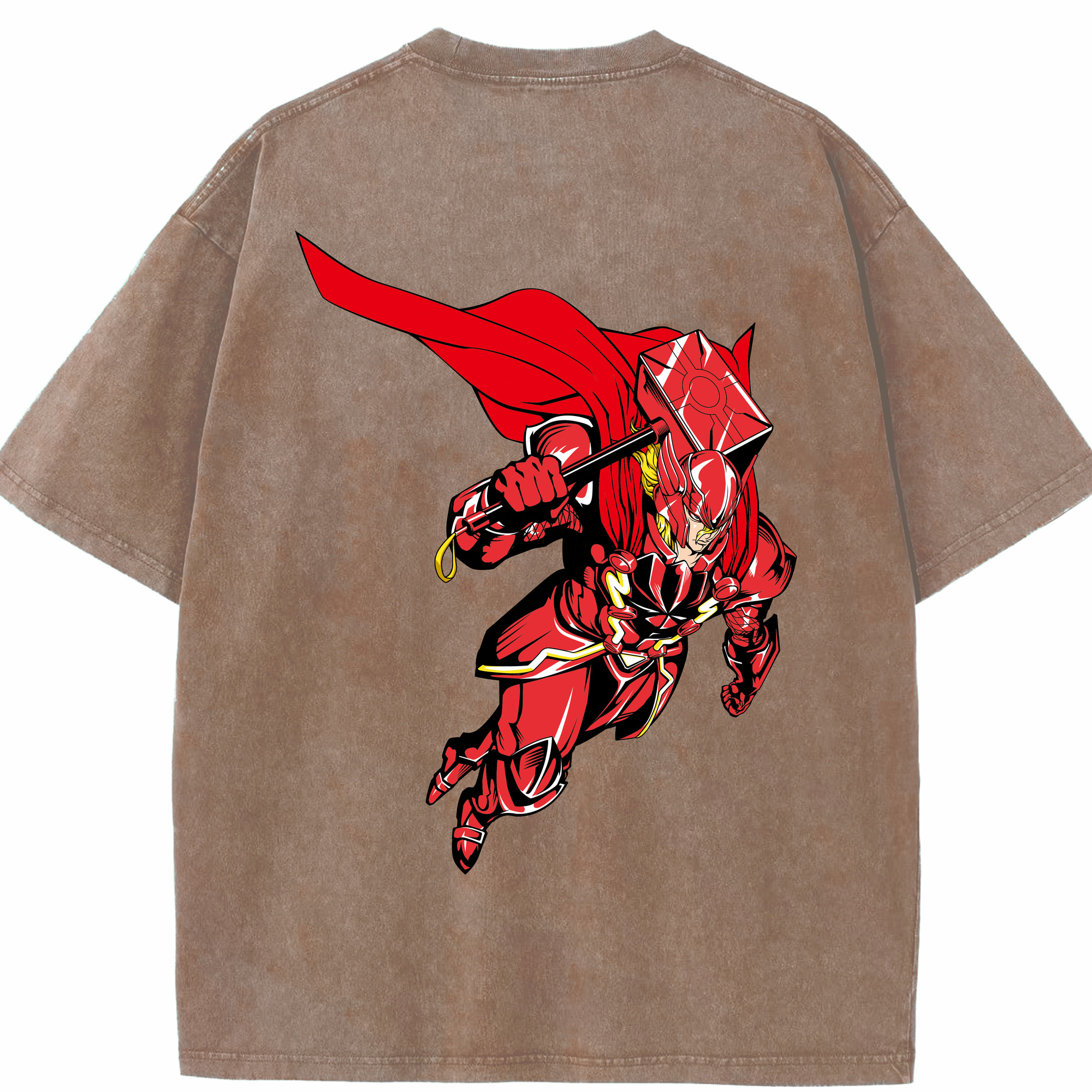 （画像用） アベンジャーズ The Avengers 綿100% ヴィンテージ風 半袖Tシャツ（背面プリント）
