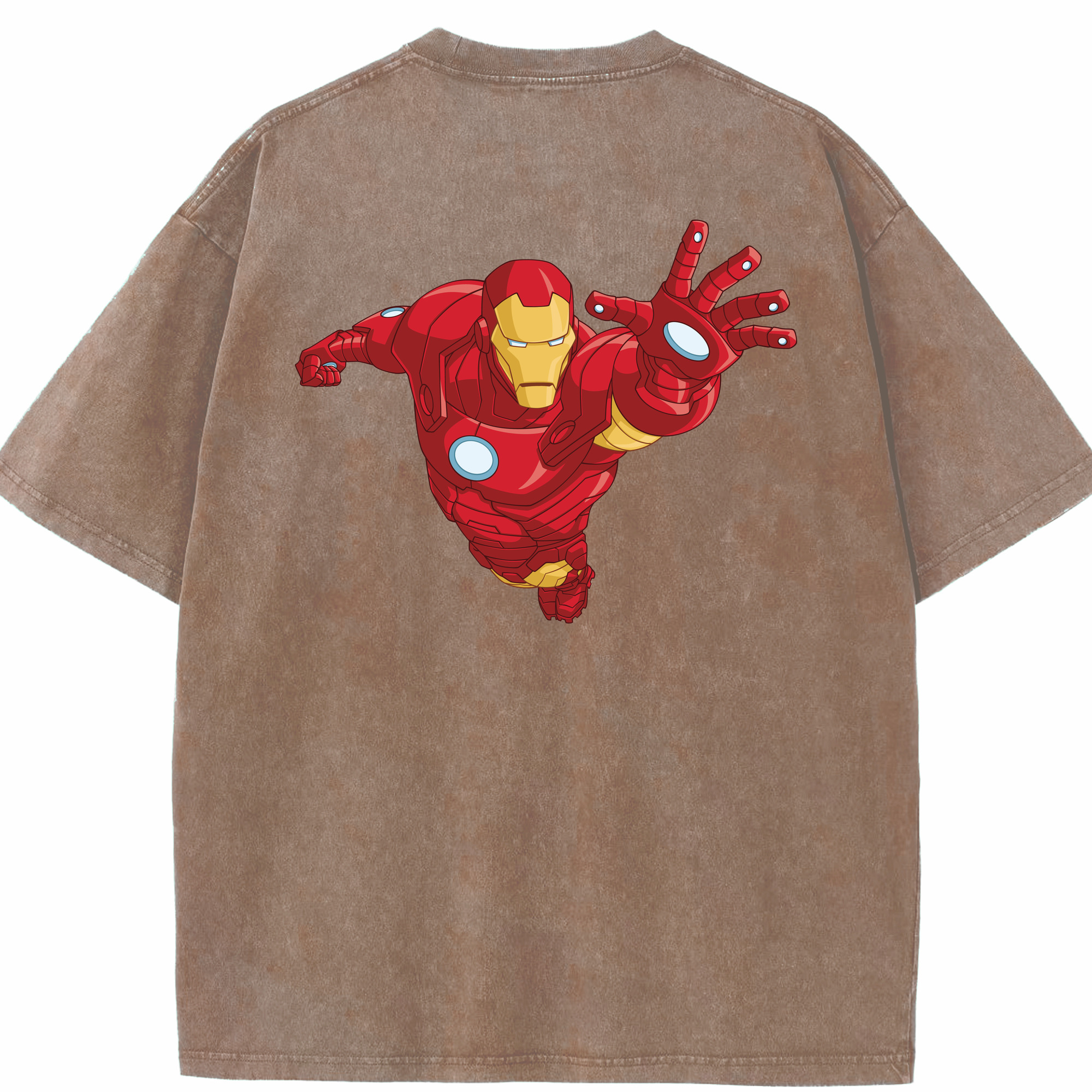 （画像用） アベンジャーズ The Avengers 綿100% ヴィンテージ風 半袖Tシャツ（背面プリント）