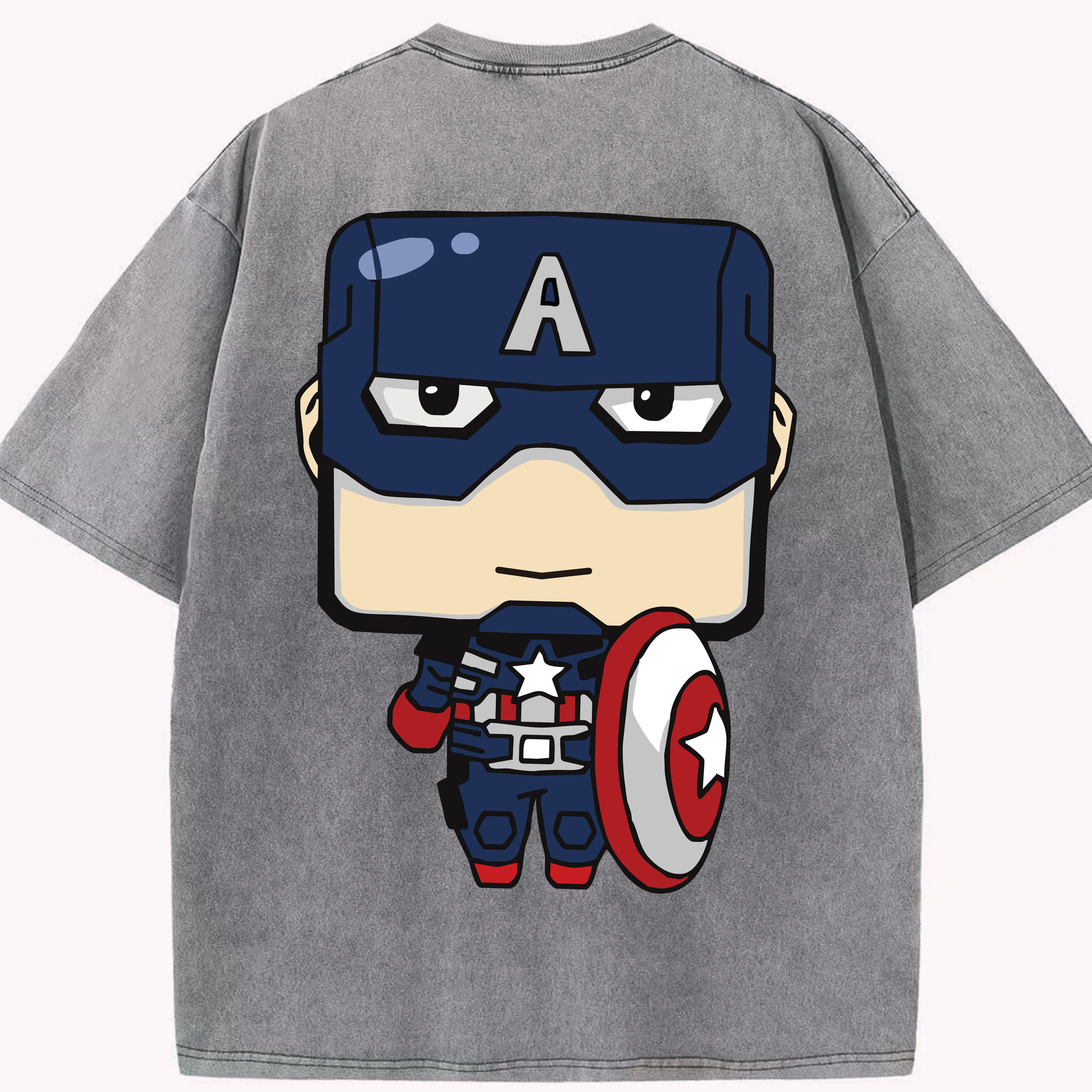 （画像用） アベンジャーズ The Avengers 綿100% ヴィンテージ風 半袖Tシャツ（背面プリント）