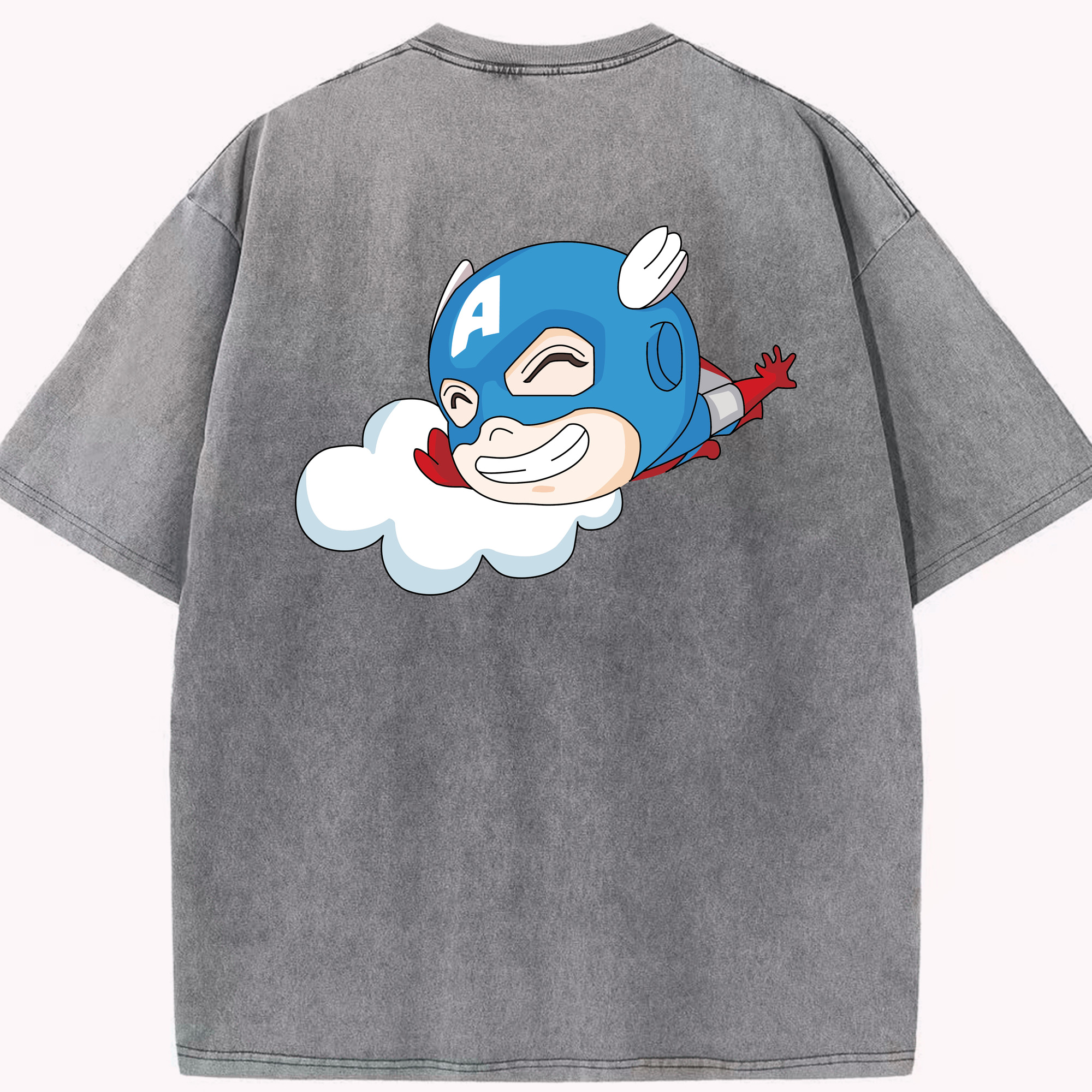 （画像用） アベンジャーズ The Avengers 綿100% ヴィンテージ風 半袖Tシャツ（背面プリント）