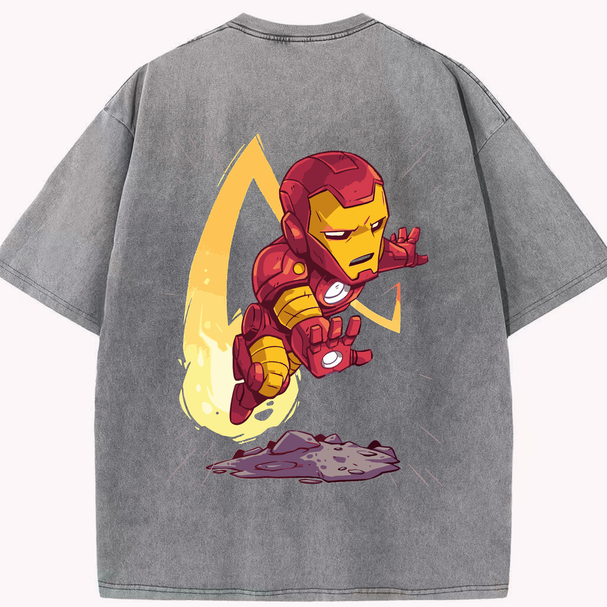 （画像用） アベンジャーズ The Avengers 綿100% ヴィンテージ風 半袖Tシャツ（背面プリント）