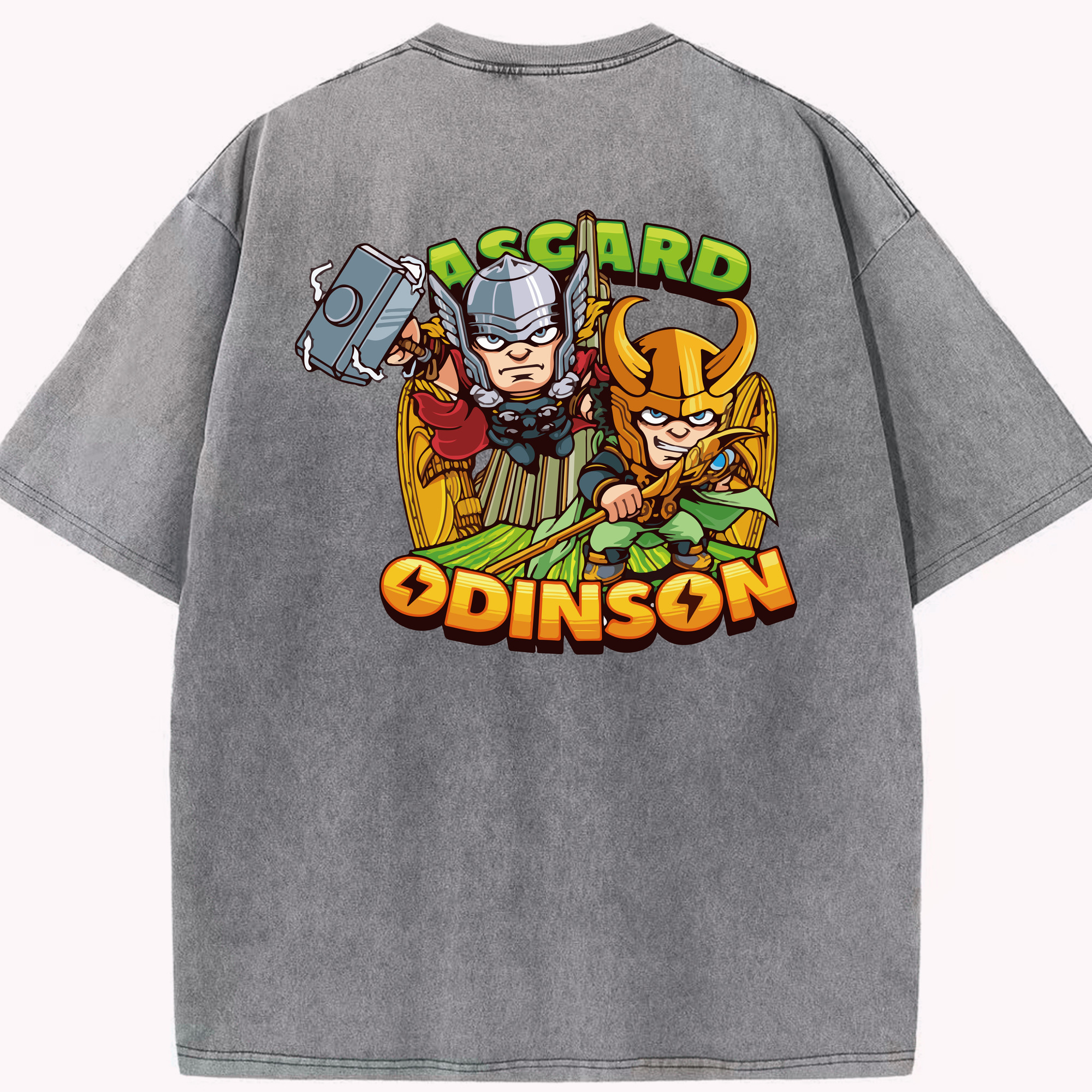 （画像用） アベンジャーズ The Avengers 綿100% ヴィンテージ風 半袖Tシャツ（背面プリント）