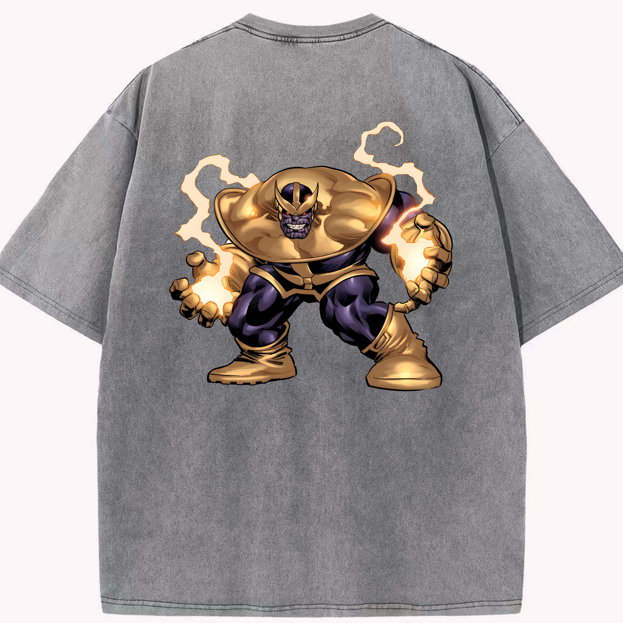 （画像用） アベンジャーズ The Avengers 綿100% ヴィンテージ風 半袖Tシャツ（背面プリント）
