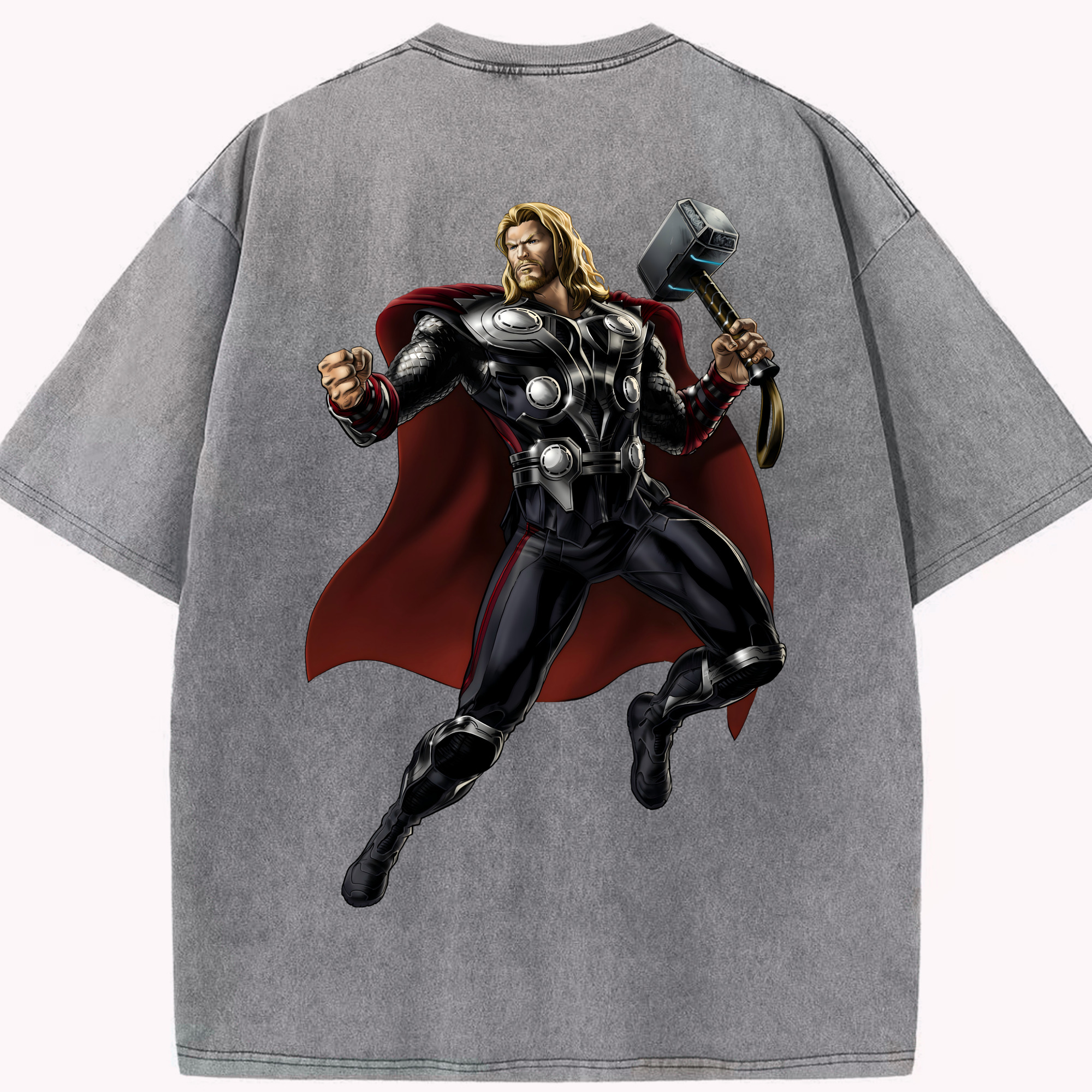 （画像用） アベンジャーズ The Avengers 綿100% ヴィンテージ風 半袖Tシャツ（背面プリント）