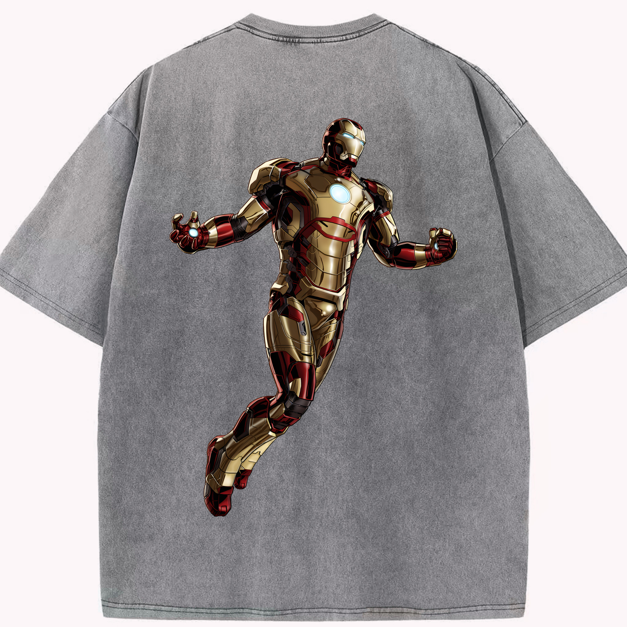 （画像用） アベンジャーズ The Avengers 綿100% ヴィンテージ風 半袖Tシャツ（背面プリント）