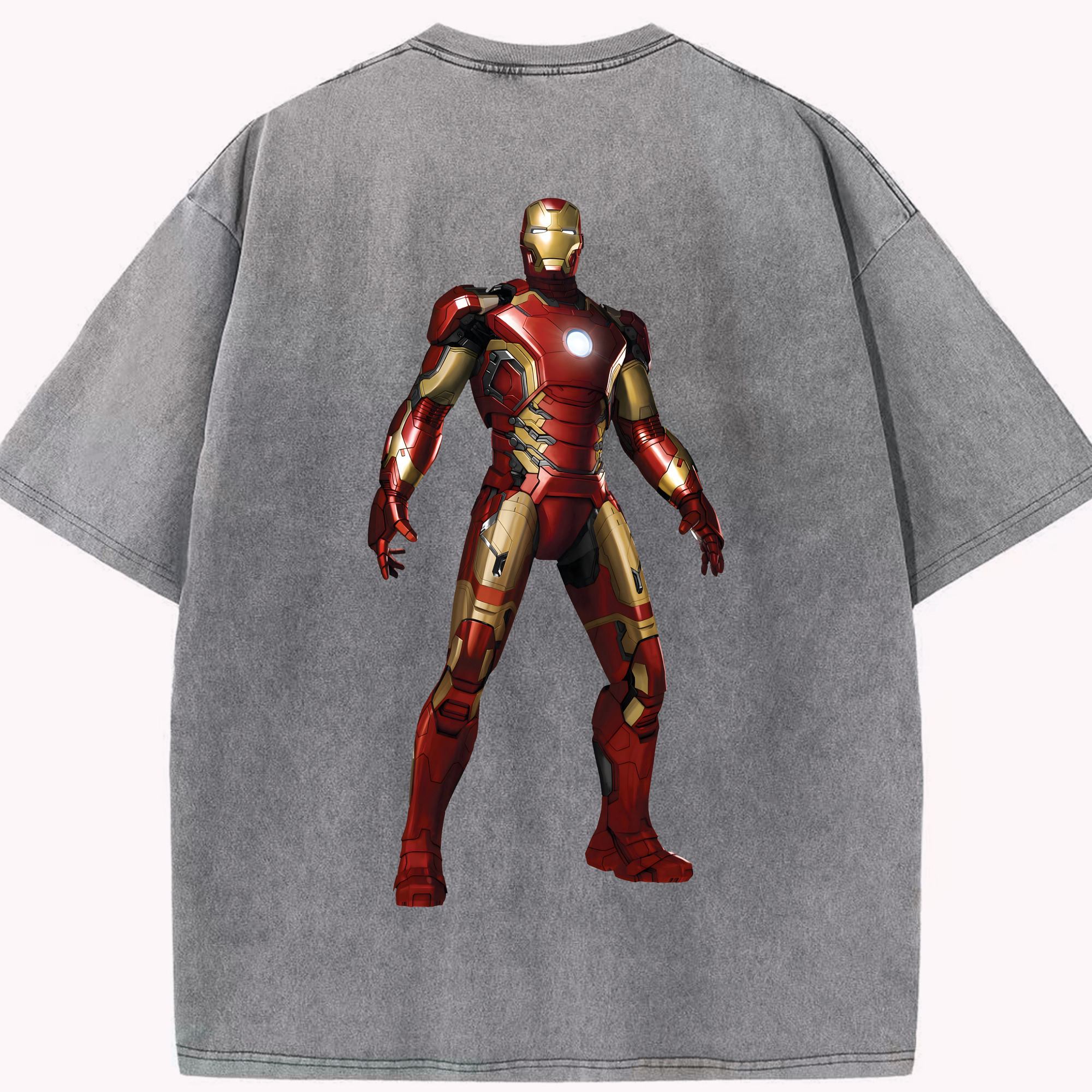 （画像用） アベンジャーズ The Avengers 綿100% ヴィンテージ風 半袖Tシャツ（背面プリント）
