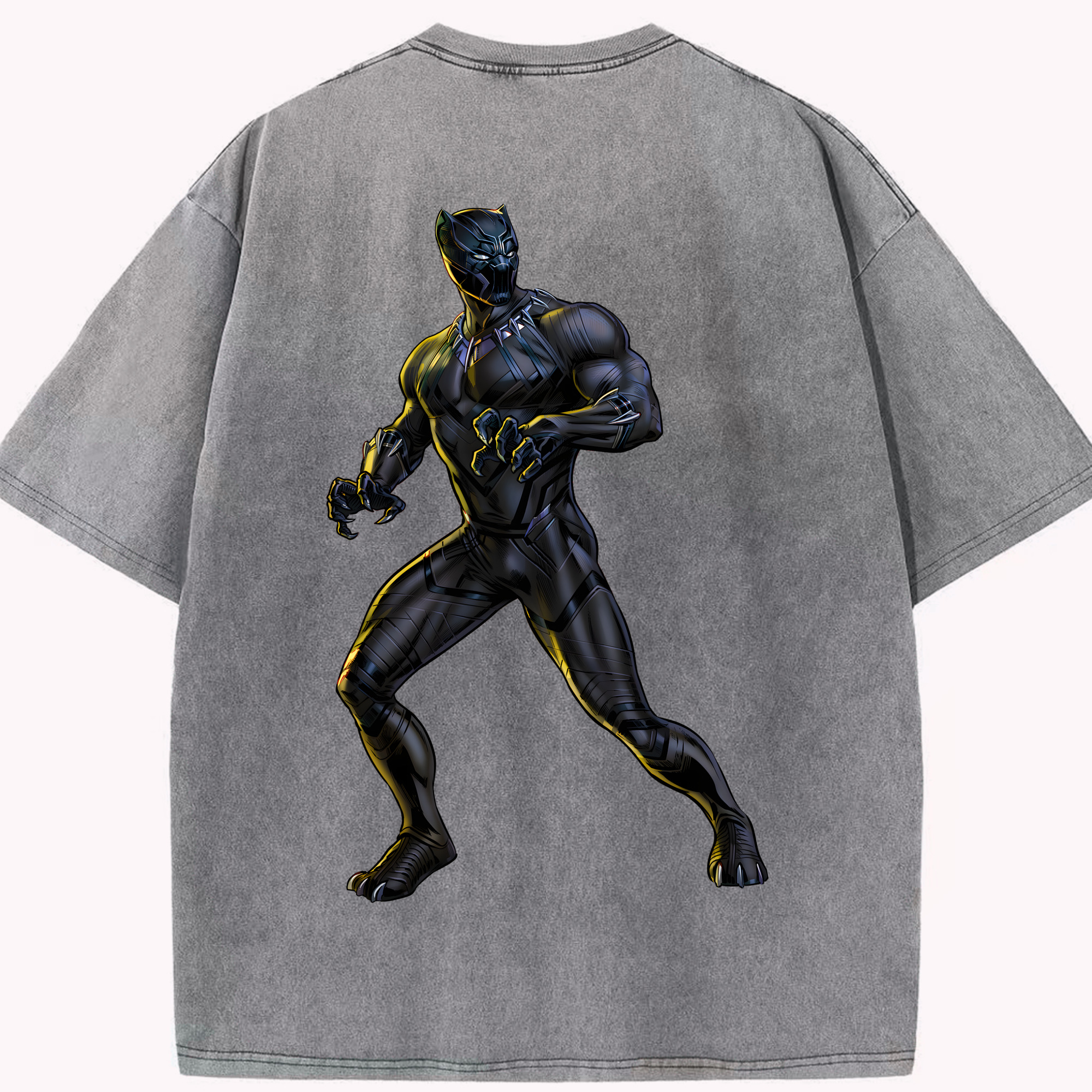 （画像用） アベンジャーズ The Avengers 綿100% ヴィンテージ風 半袖Tシャツ（背面プリント）