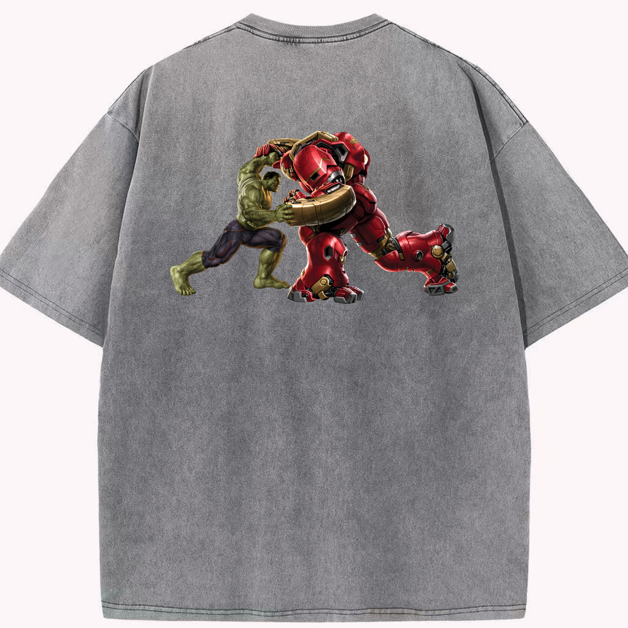 （画像用） アベンジャーズ The Avengers 綿100% ヴィンテージ風 半袖Tシャツ（背面プリント）