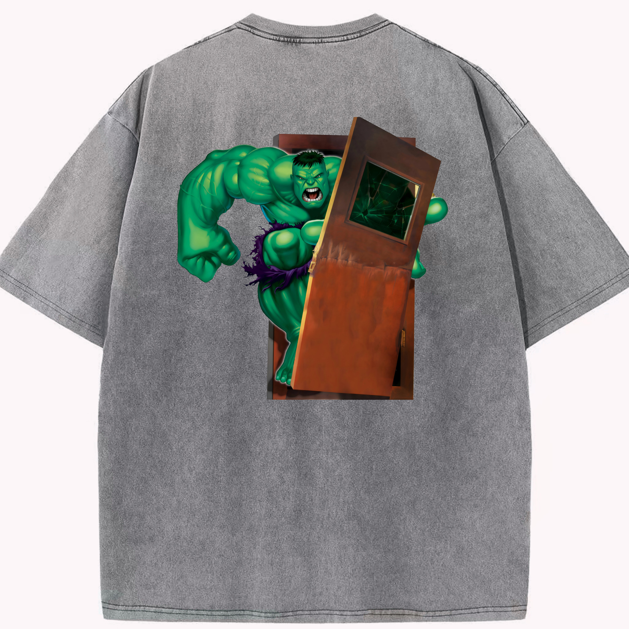 （画像用） アベンジャーズ The Avengers 綿100% ヴィンテージ風 半袖Tシャツ（背面プリント）
