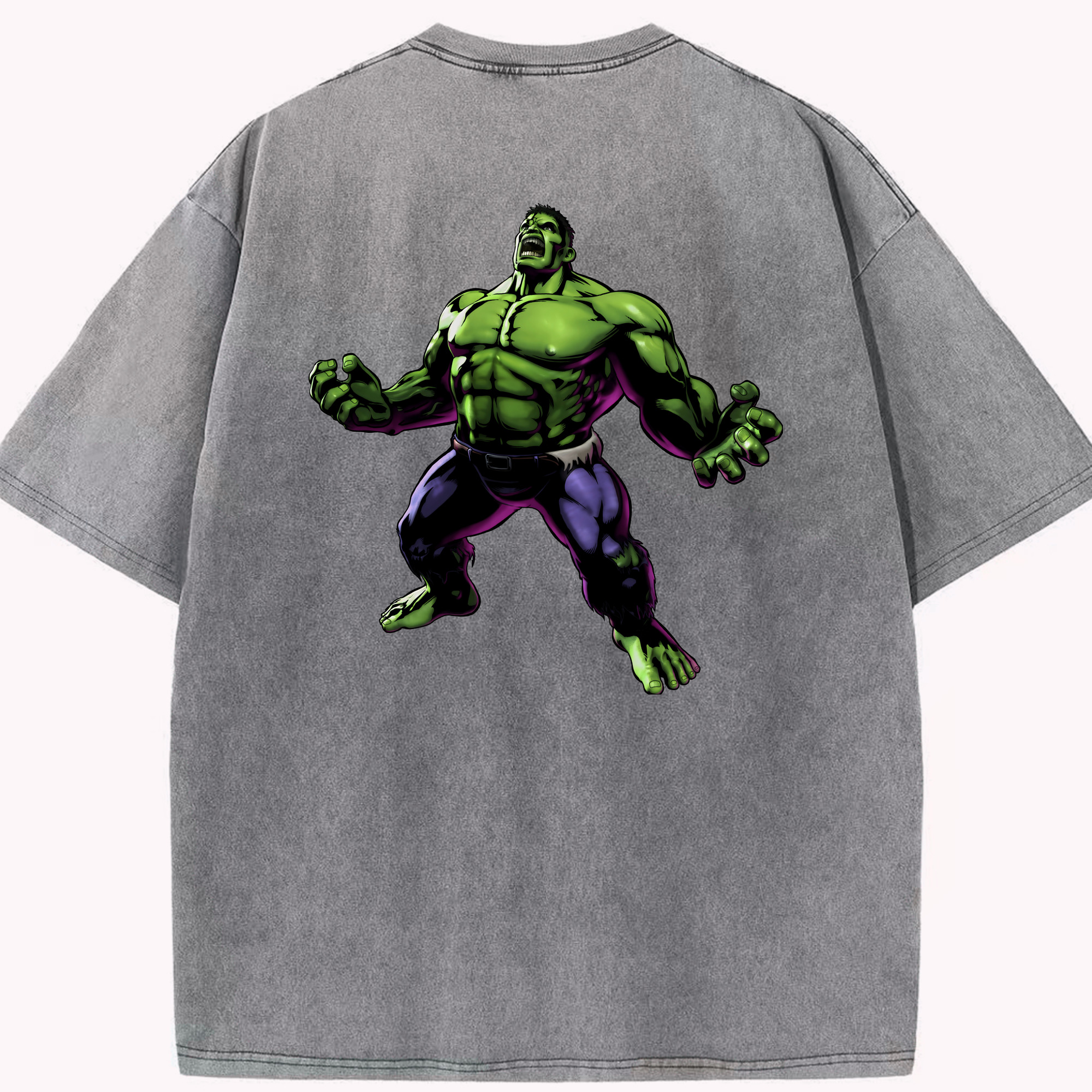 （画像用） アベンジャーズ The Avengers 綿100% ヴィンテージ風 半袖Tシャツ（背面プリント）