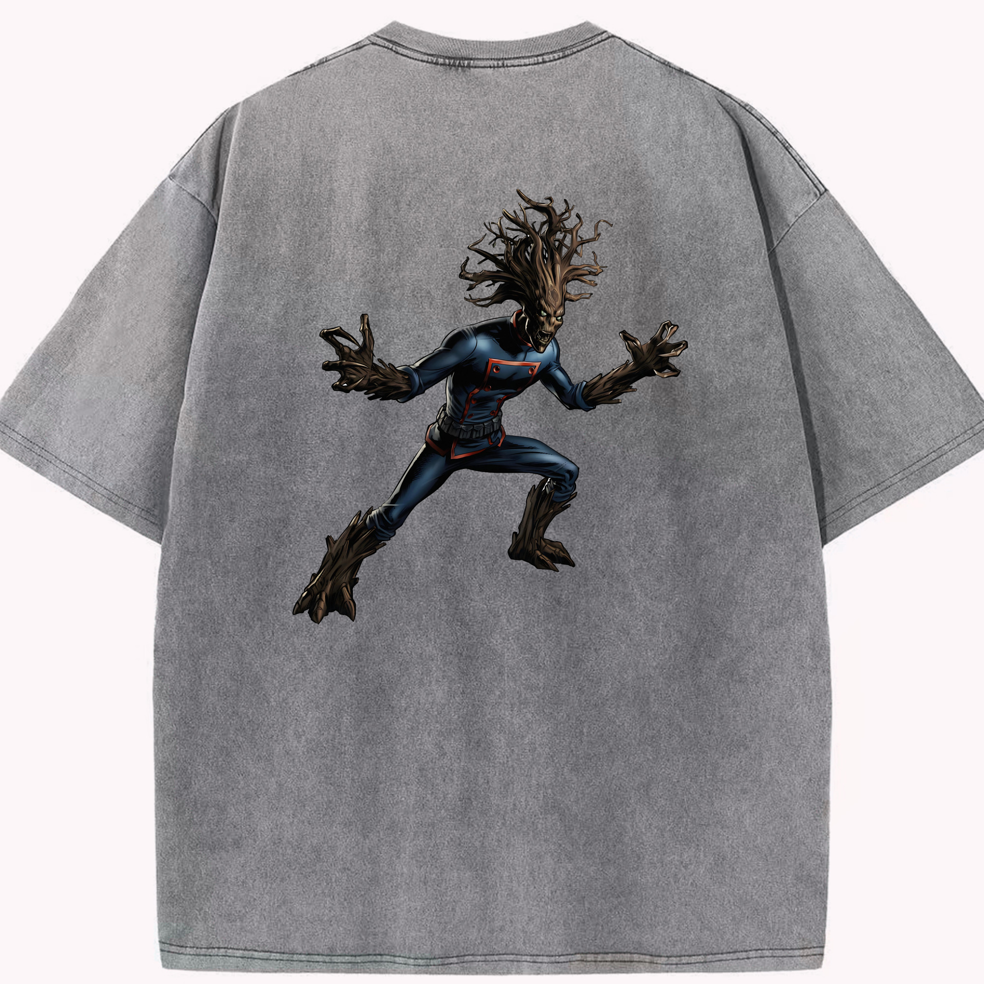 （画像用） アベンジャーズ The Avengers 綿100% ヴィンテージ風 半袖Tシャツ（背面プリント）