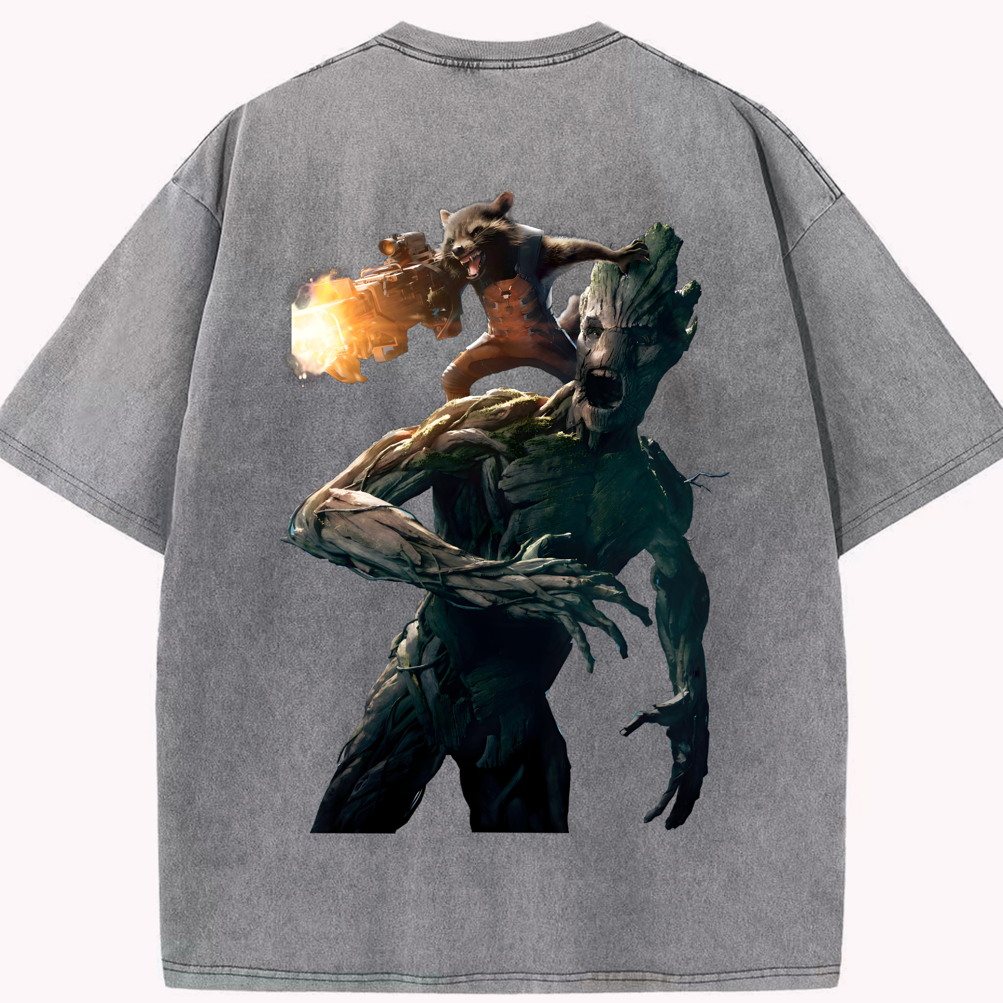 （画像用） アベンジャーズ The Avengers 綿100% ヴィンテージ風 半袖Tシャツ（背面プリント）