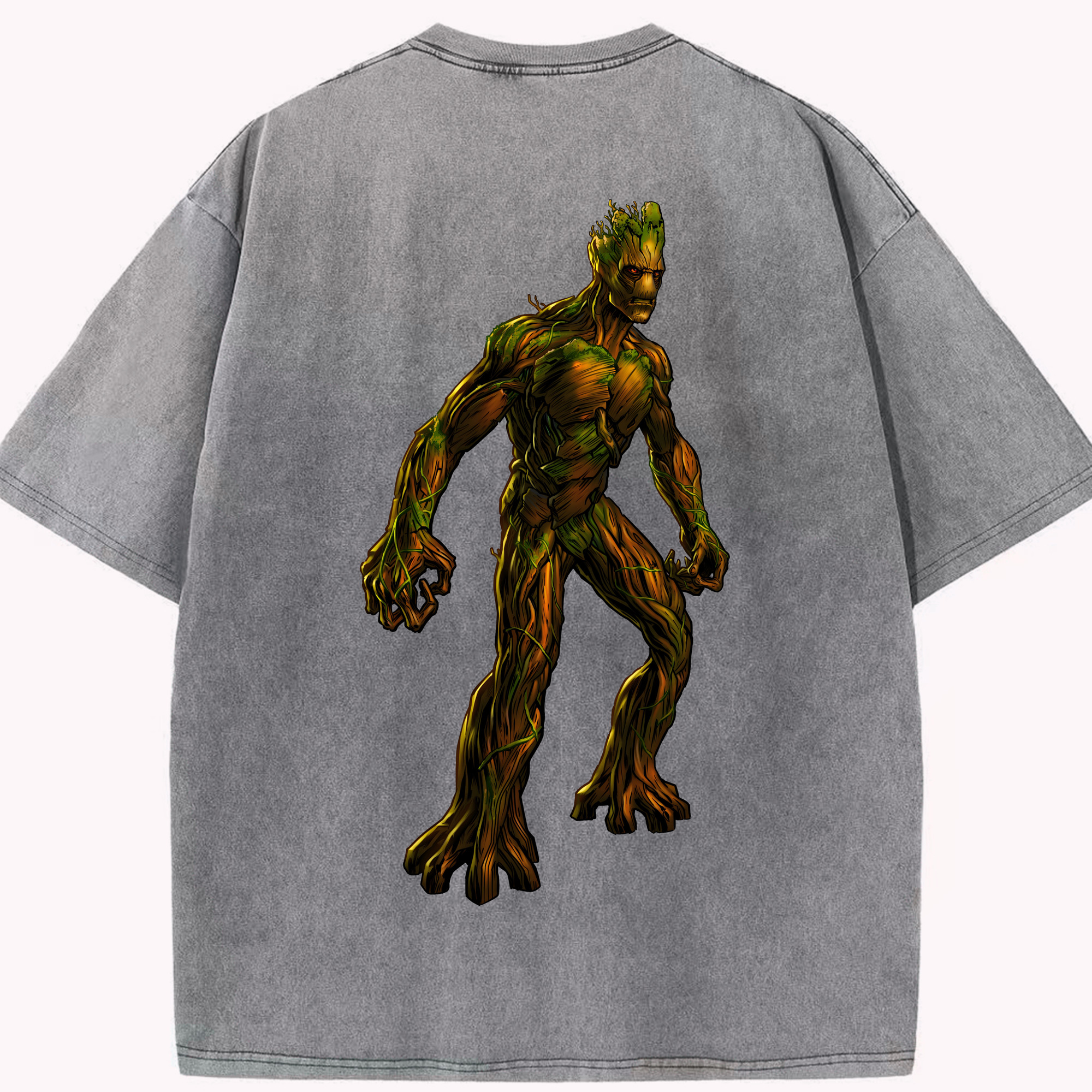 （画像用） アベンジャーズ The Avengers 綿100% ヴィンテージ風 半袖Tシャツ（背面プリント）