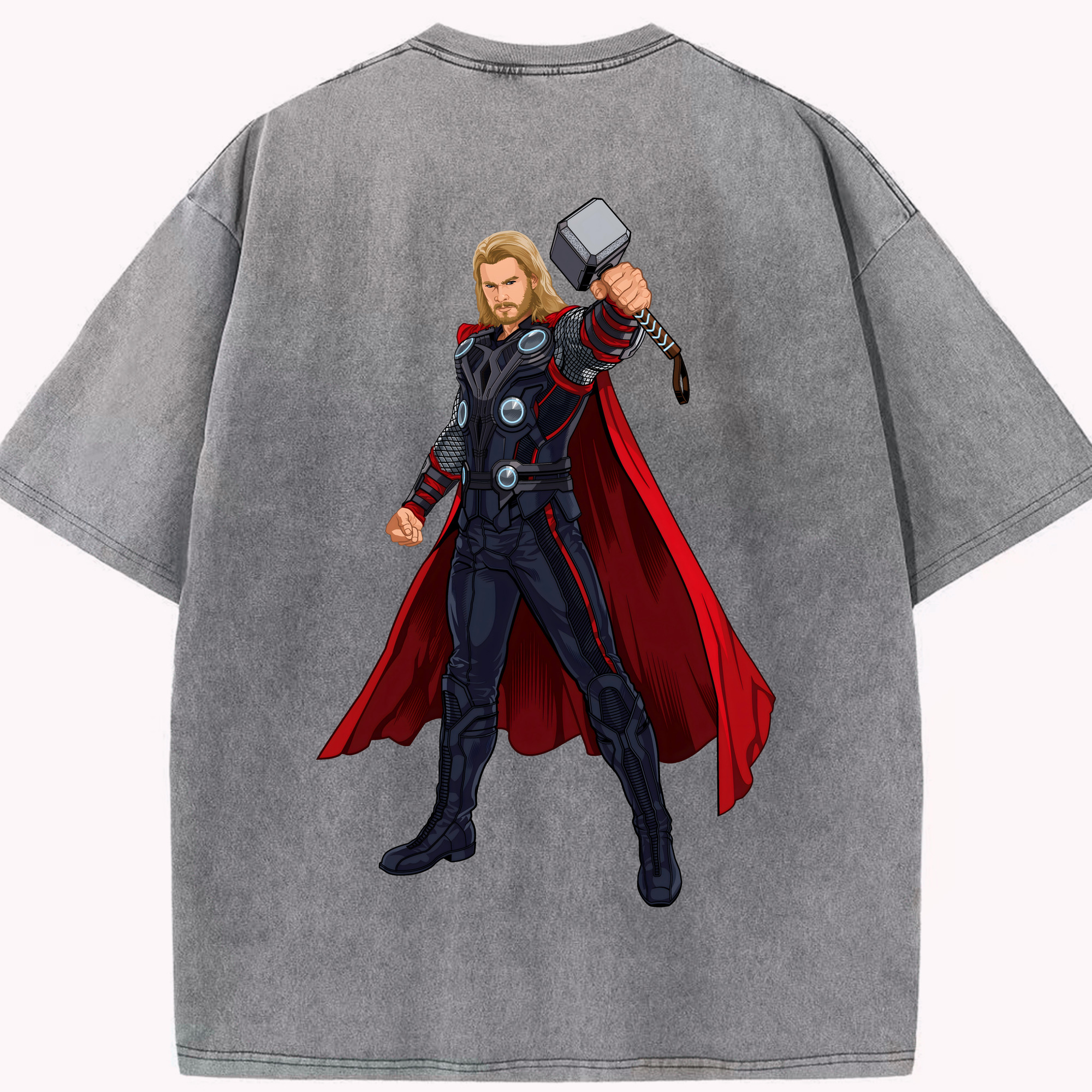 （画像用） アベンジャーズ The Avengers 綿100% ヴィンテージ風 半袖Tシャツ（背面プリント）