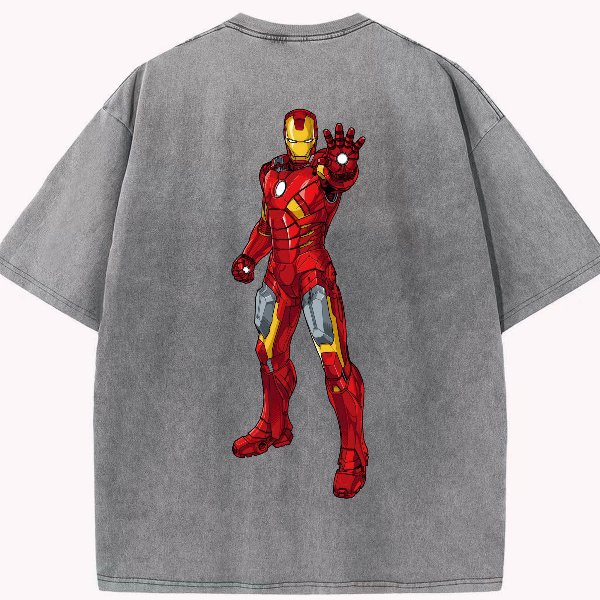 （画像用） アベンジャーズ The Avengers 綿100% ヴィンテージ風 半袖Tシャツ（背面プリント）