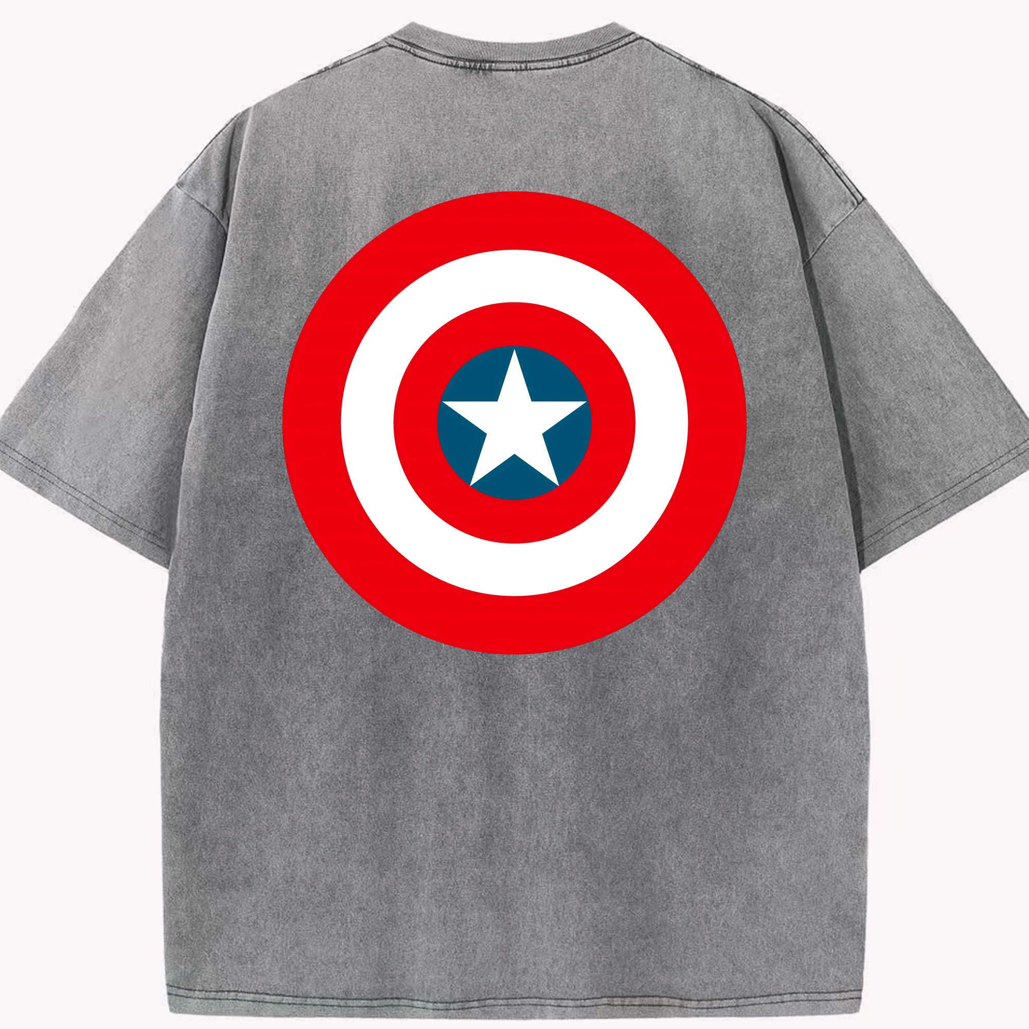 （画像用） アベンジャーズ The Avengers 綿100% ヴィンテージ風 半袖Tシャツ（背面プリント）