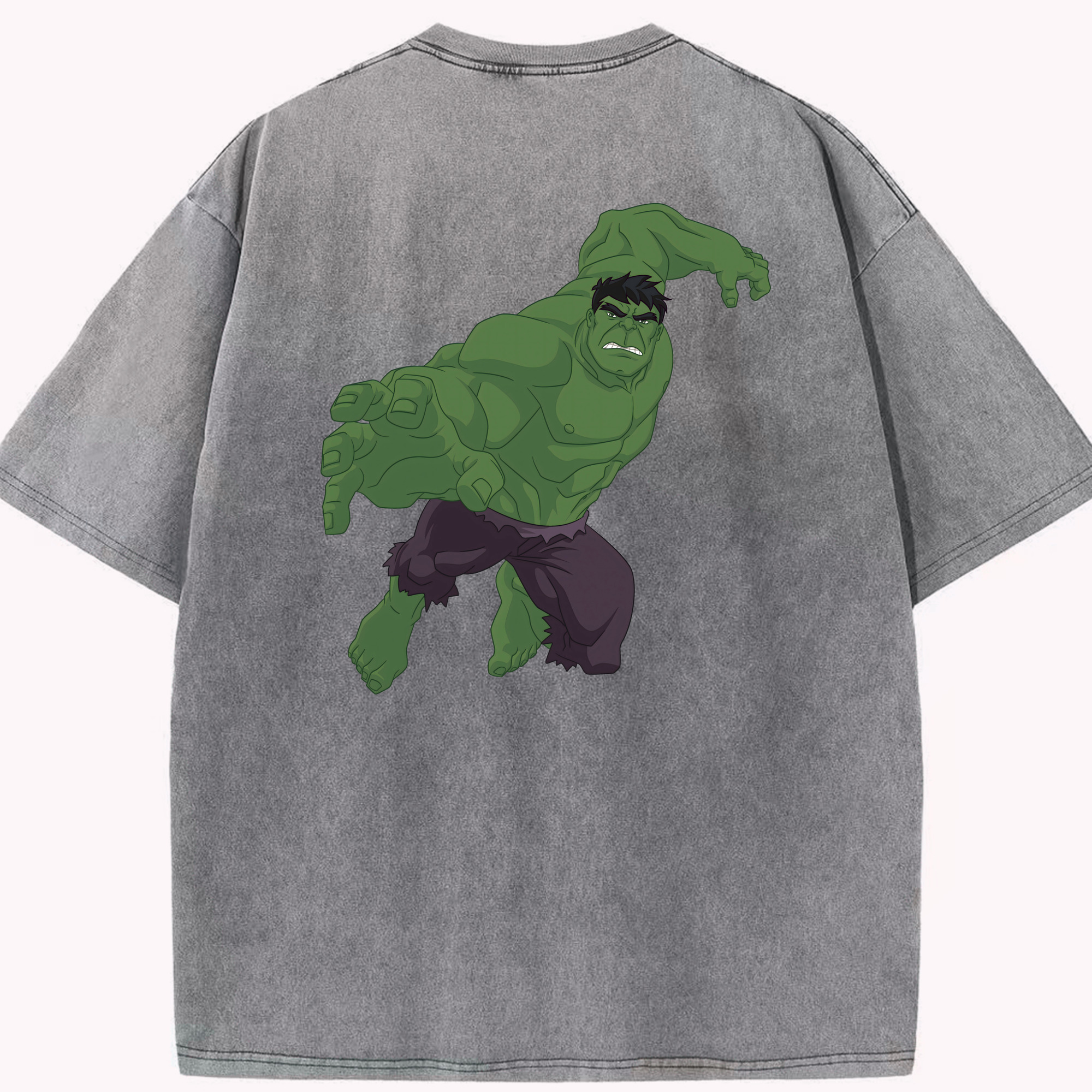 （画像用） アベンジャーズ The Avengers 綿100% ヴィンテージ風 半袖Tシャツ（背面プリント）