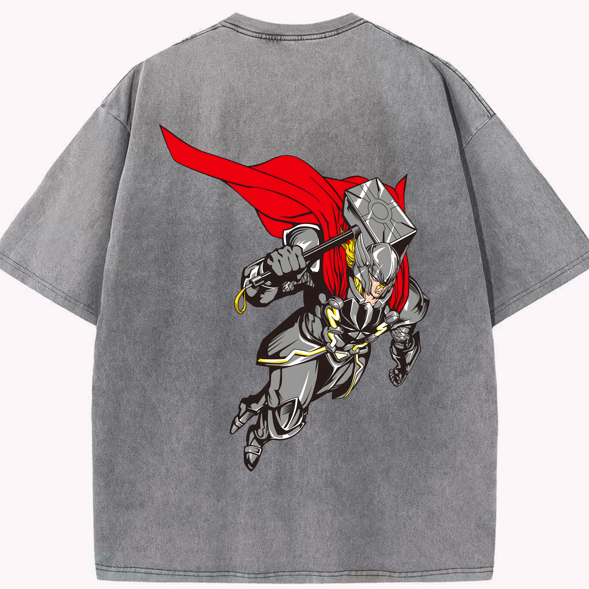 （画像用） アベンジャーズ The Avengers 綿100% ヴィンテージ風 半袖Tシャツ（背面プリント）