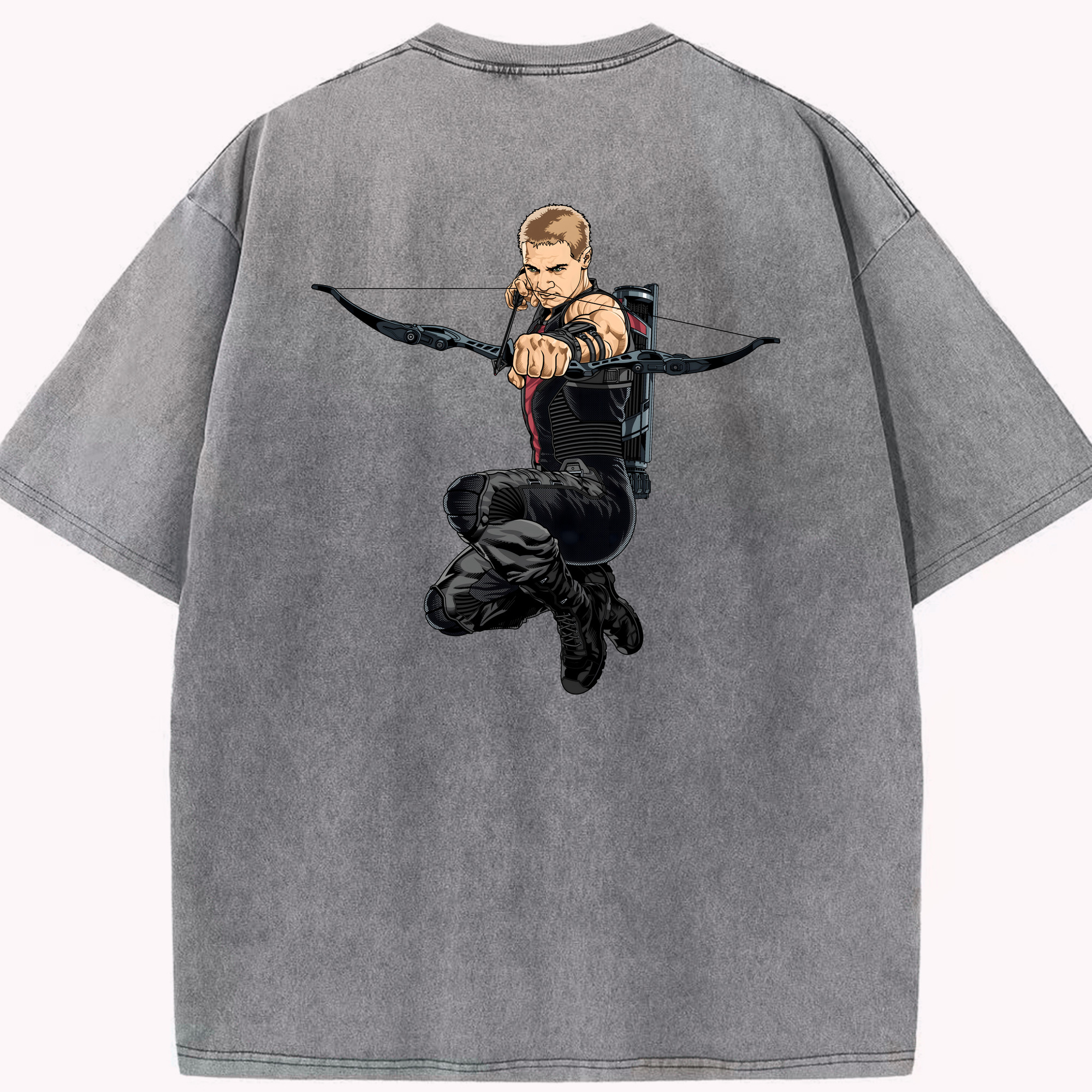 （画像用） アベンジャーズ The Avengers 綿100% ヴィンテージ風 半袖Tシャツ（背面プリント）