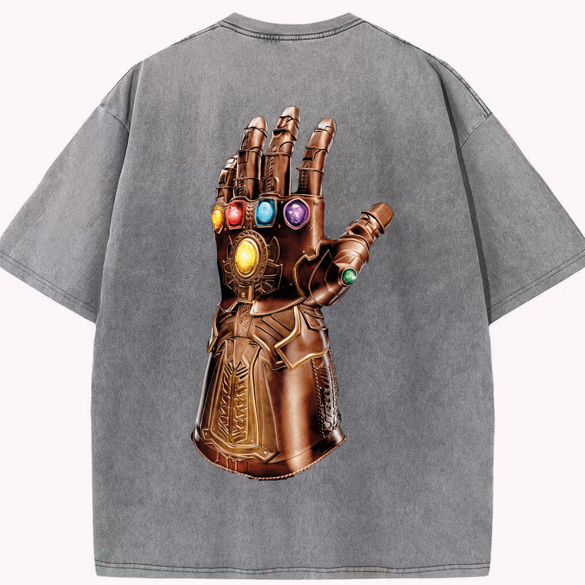 （画像用） アベンジャーズ The Avengers 綿100% ヴィンテージ風 半袖Tシャツ（背面プリント）
