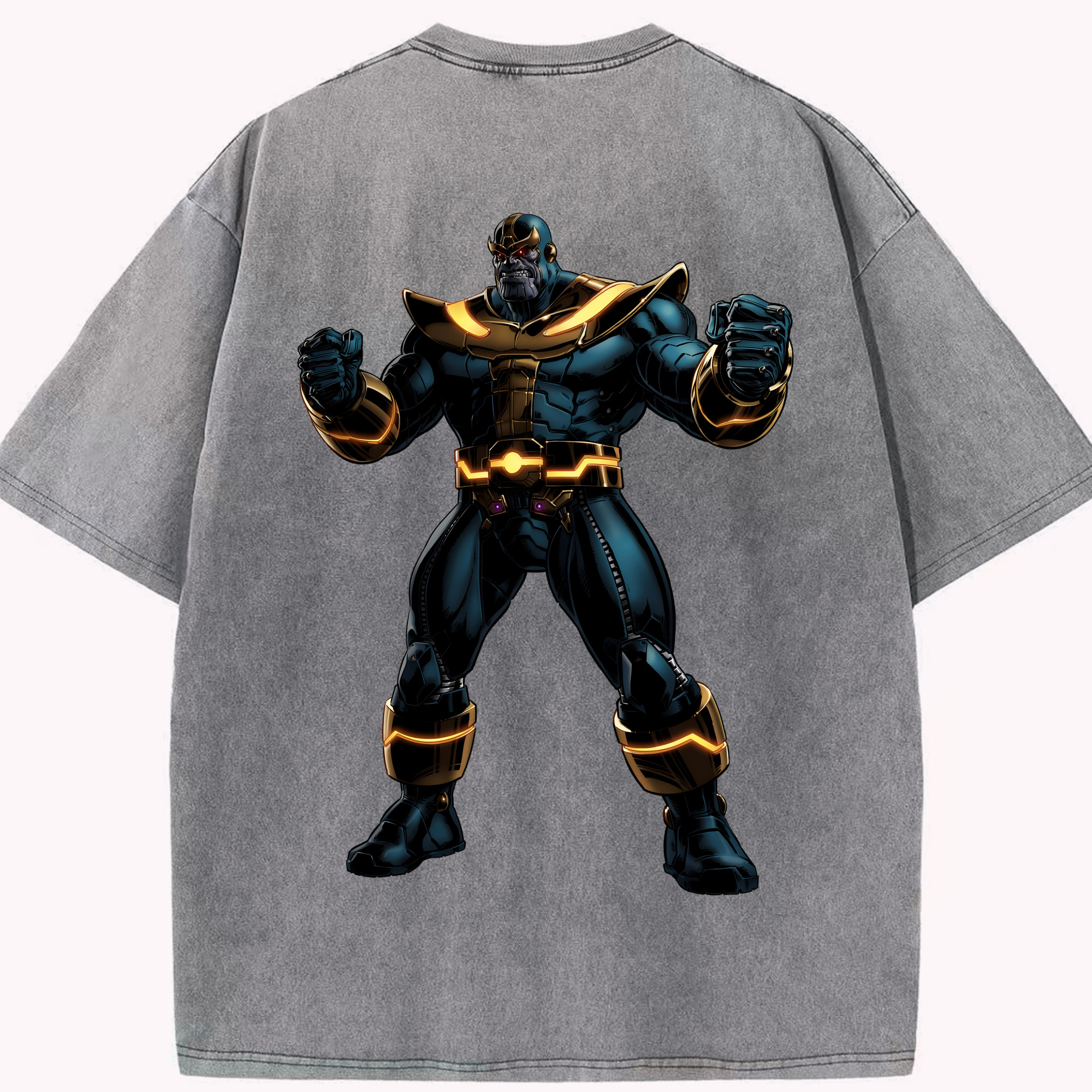 （画像用） アベンジャーズ The Avengers 綿100% ヴィンテージ風 半袖Tシャツ（背面プリント）
