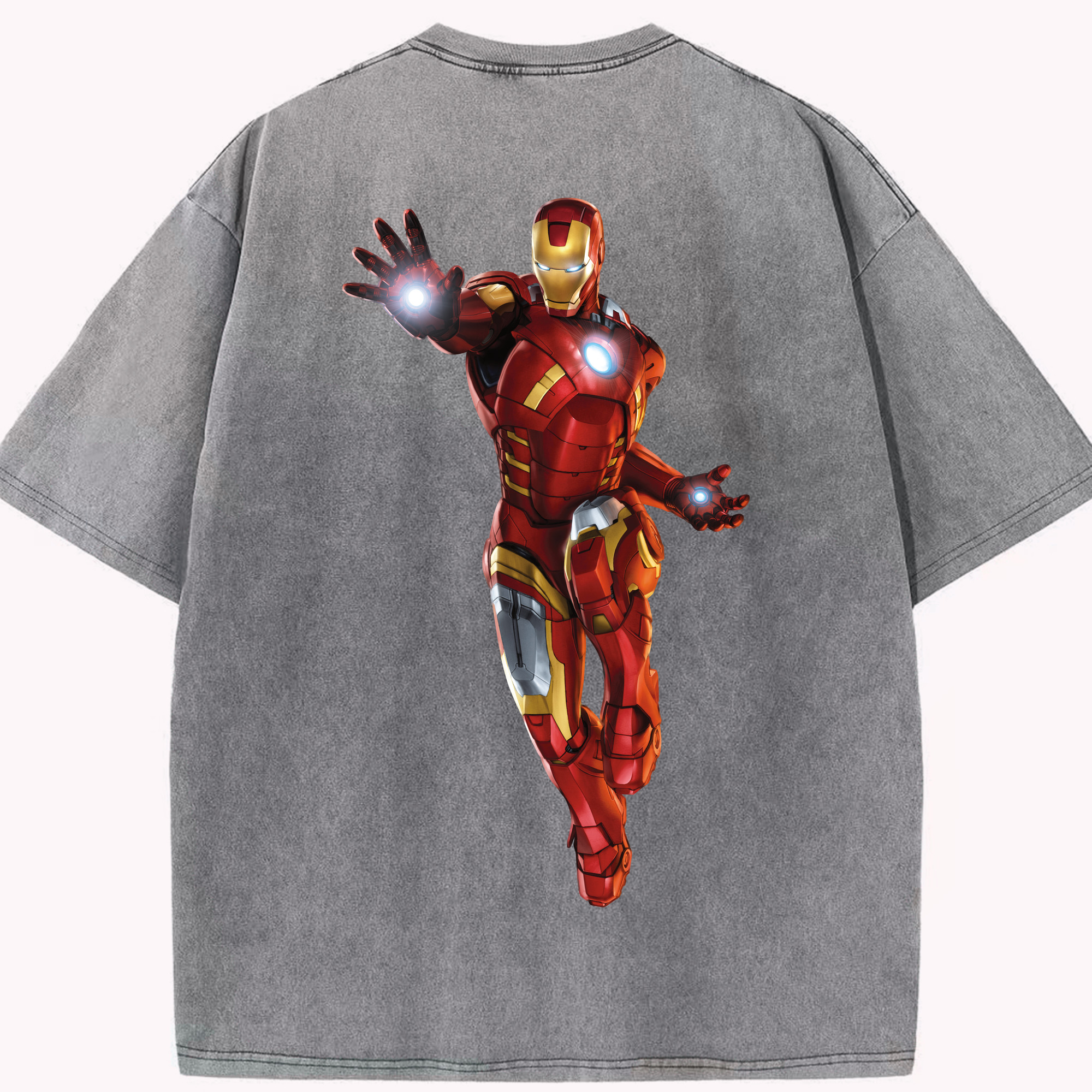 （画像用） アベンジャーズ The Avengers 綿100% ヴィンテージ風 半袖Tシャツ（背面プリント）