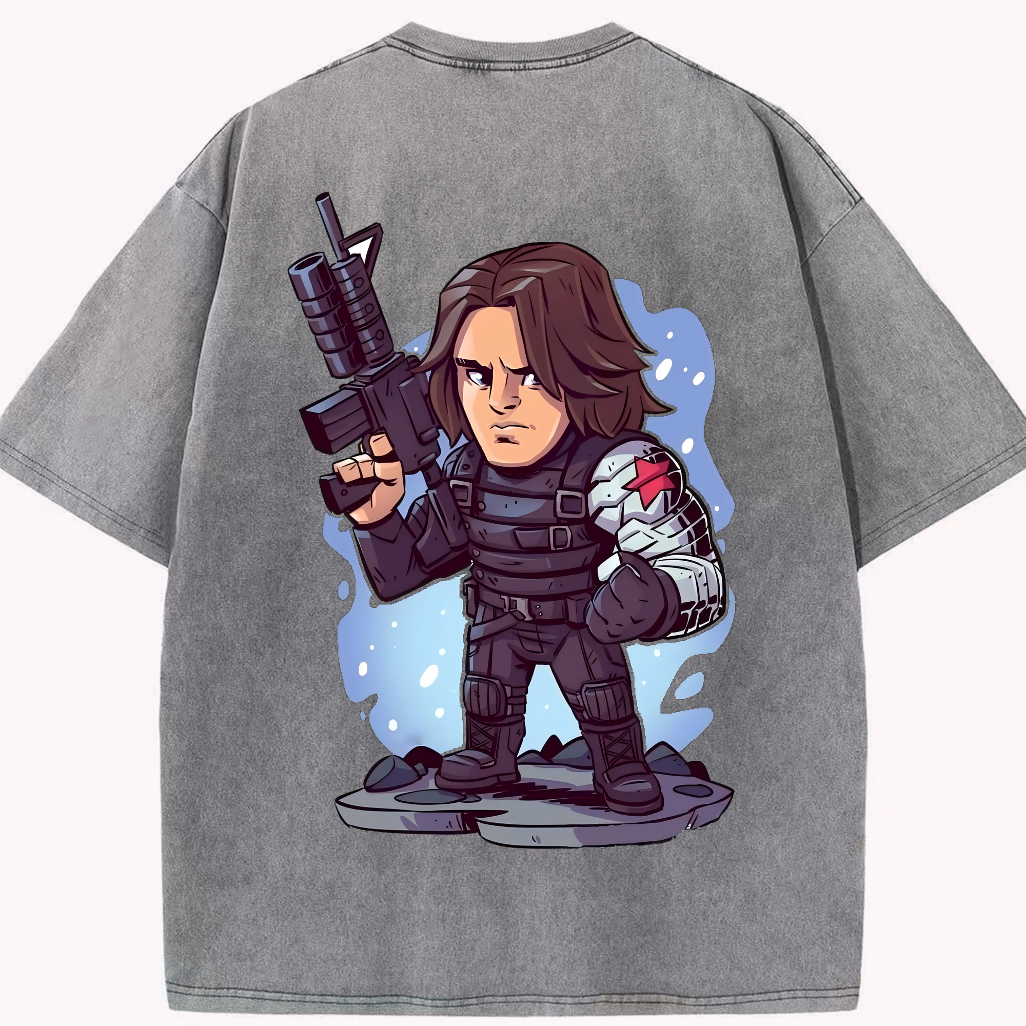 （画像用） アベンジャーズ The Avengers 綿100% ヴィンテージ風 半袖Tシャツ（背面プリント）