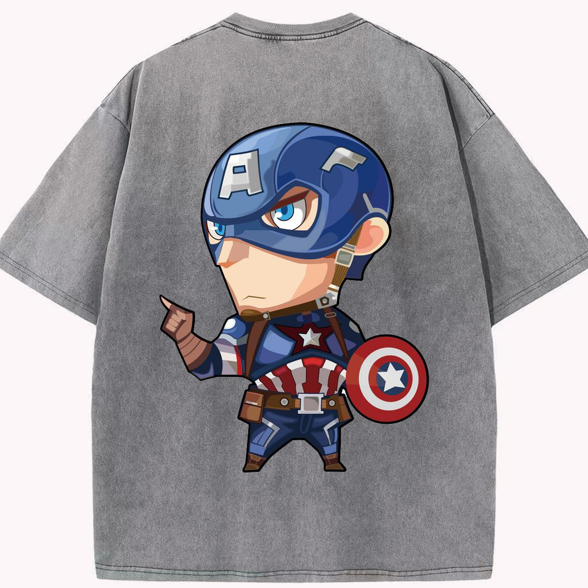 （画像用） アベンジャーズ The Avengers 綿100% ヴィンテージ風 半袖Tシャツ（背面プリント）