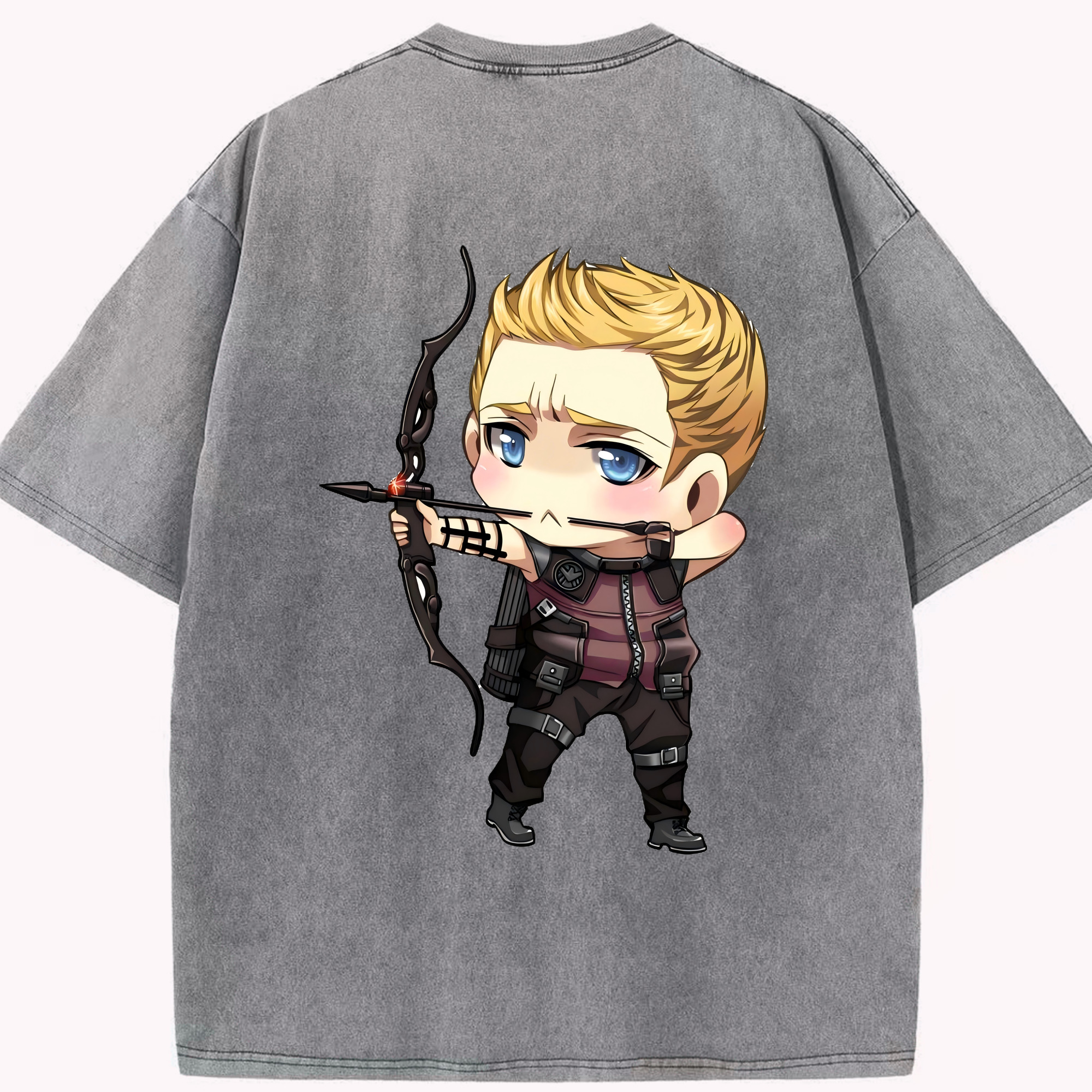 （画像用） アベンジャーズ The Avengers 綿100% ヴィンテージ風 半袖Tシャツ（背面プリント）