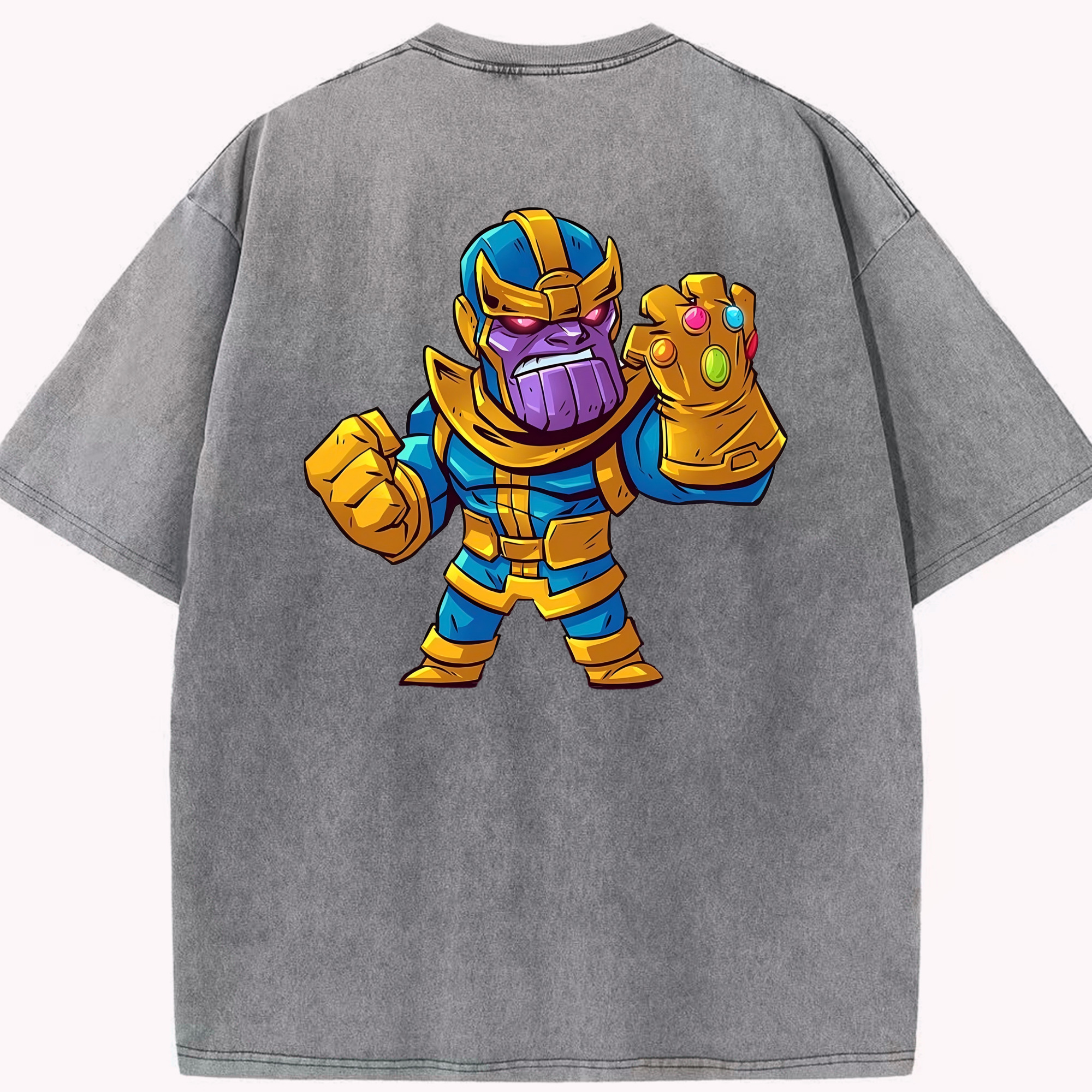 （画像用） アベンジャーズ The Avengers 綿100% ヴィンテージ風 半袖Tシャツ（背面プリント）