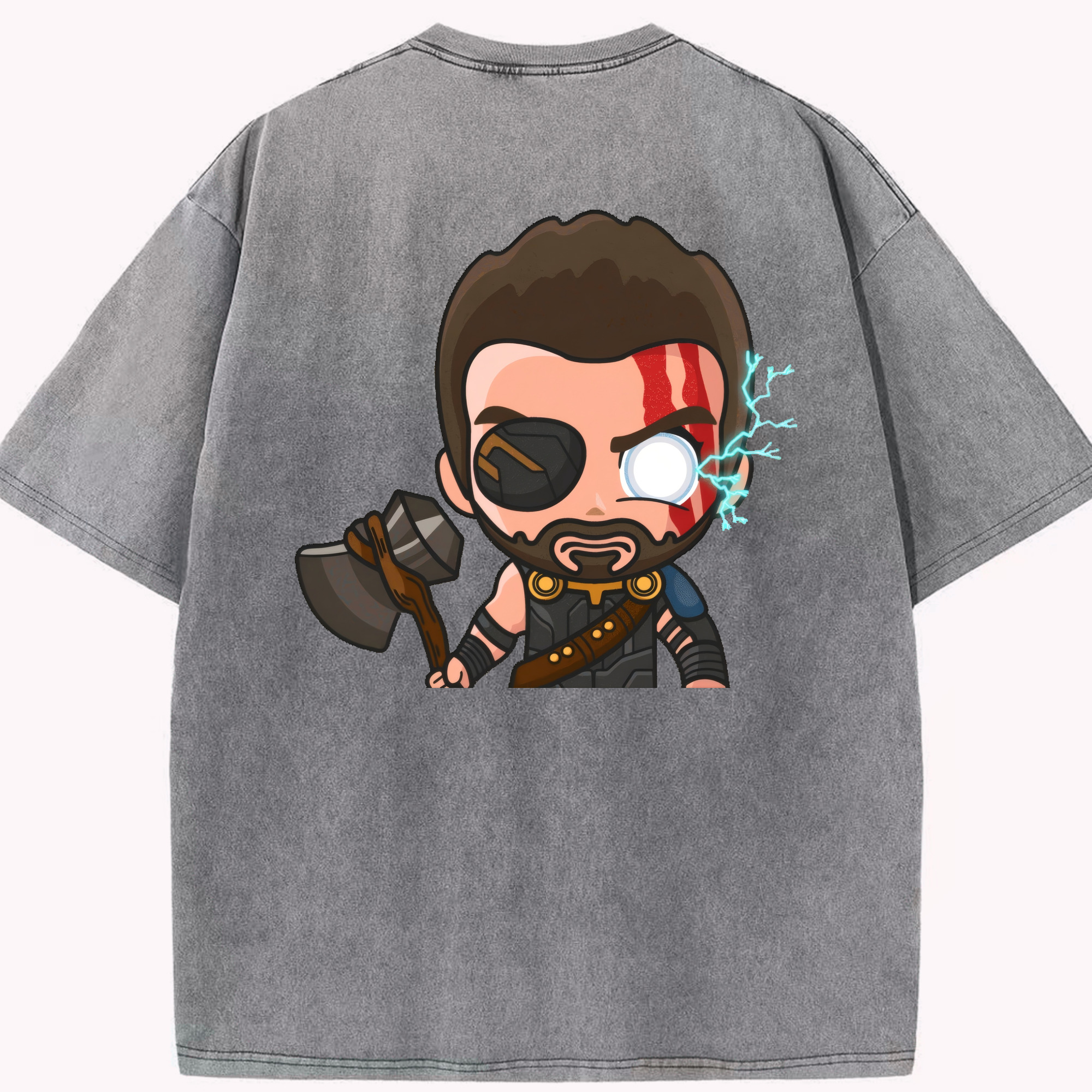 （画像用） アベンジャーズ The Avengers 綿100% ヴィンテージ風 半袖Tシャツ（背面プリント）