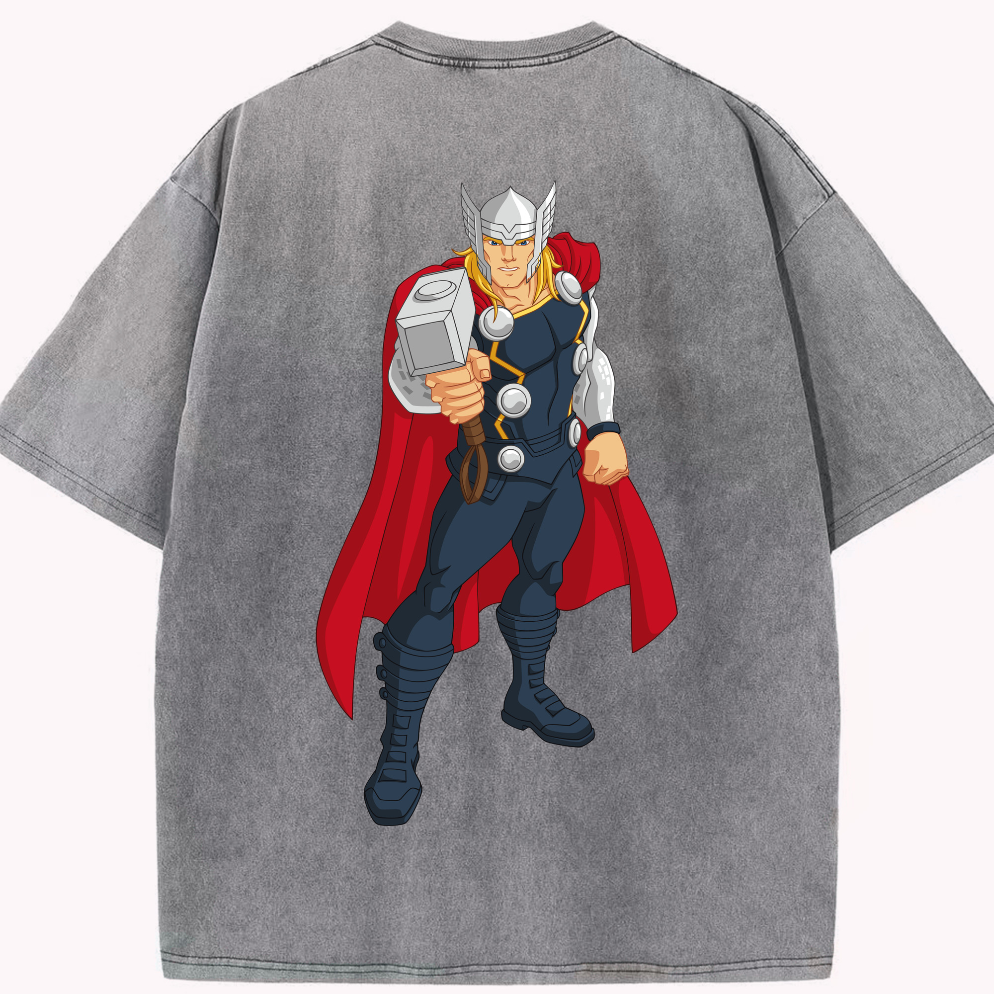 （画像用） アベンジャーズ The Avengers 綿100% ヴィンテージ風 半袖Tシャツ（背面プリント）