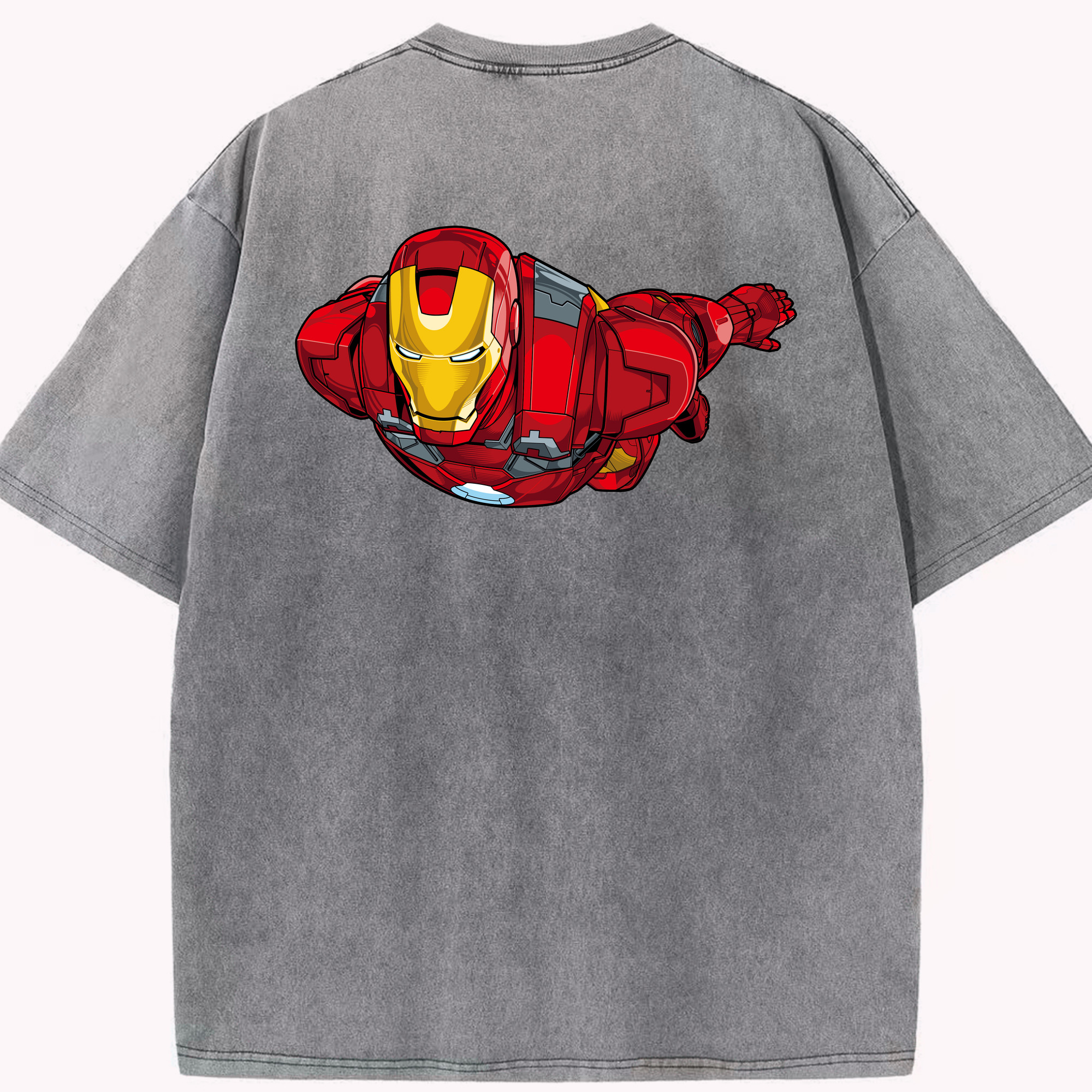 （画像用） アベンジャーズ The Avengers 綿100% ヴィンテージ風 半袖Tシャツ（背面プリント）
