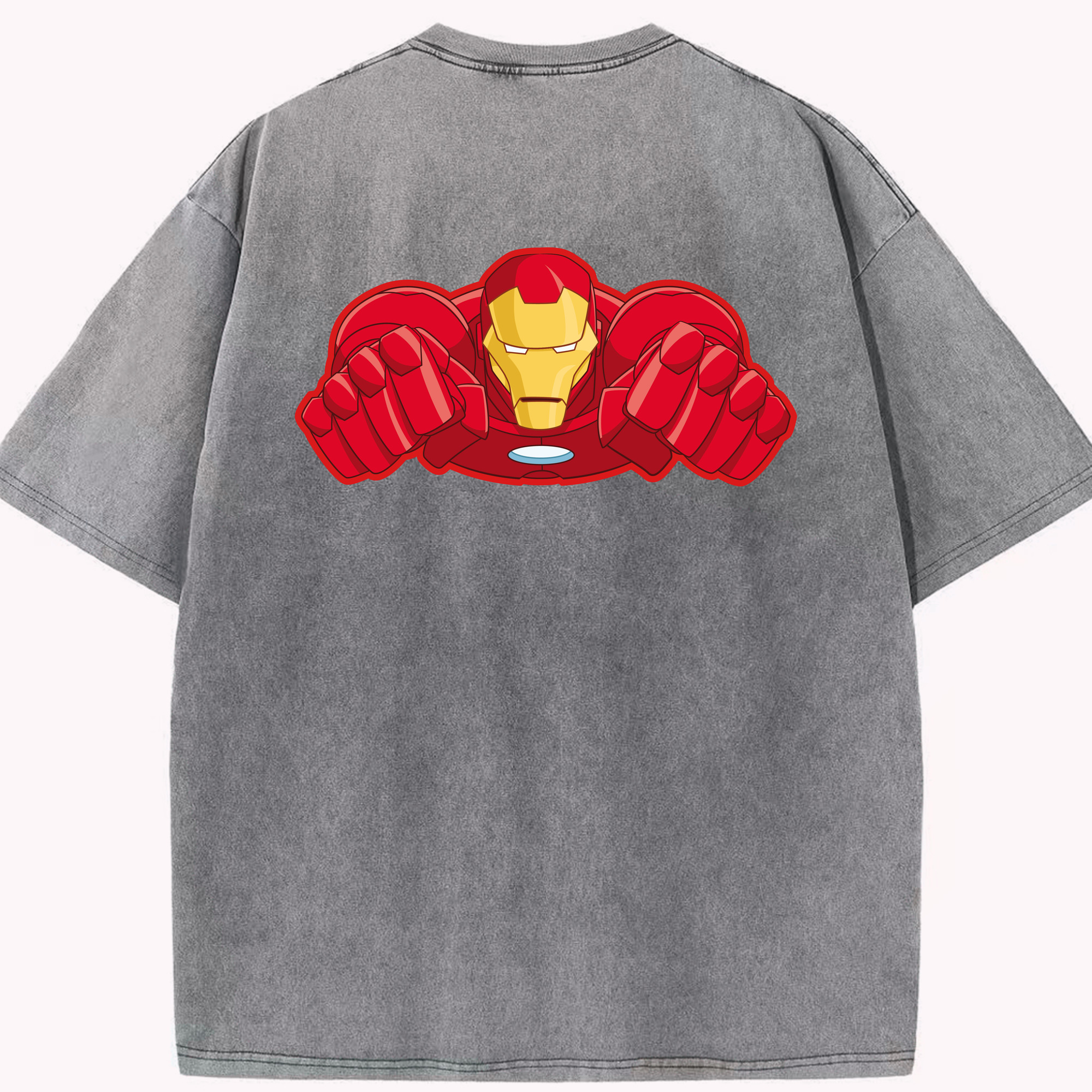 （画像用） アベンジャーズ The Avengers 綿100% ヴィンテージ風 半袖Tシャツ（背面プリント）