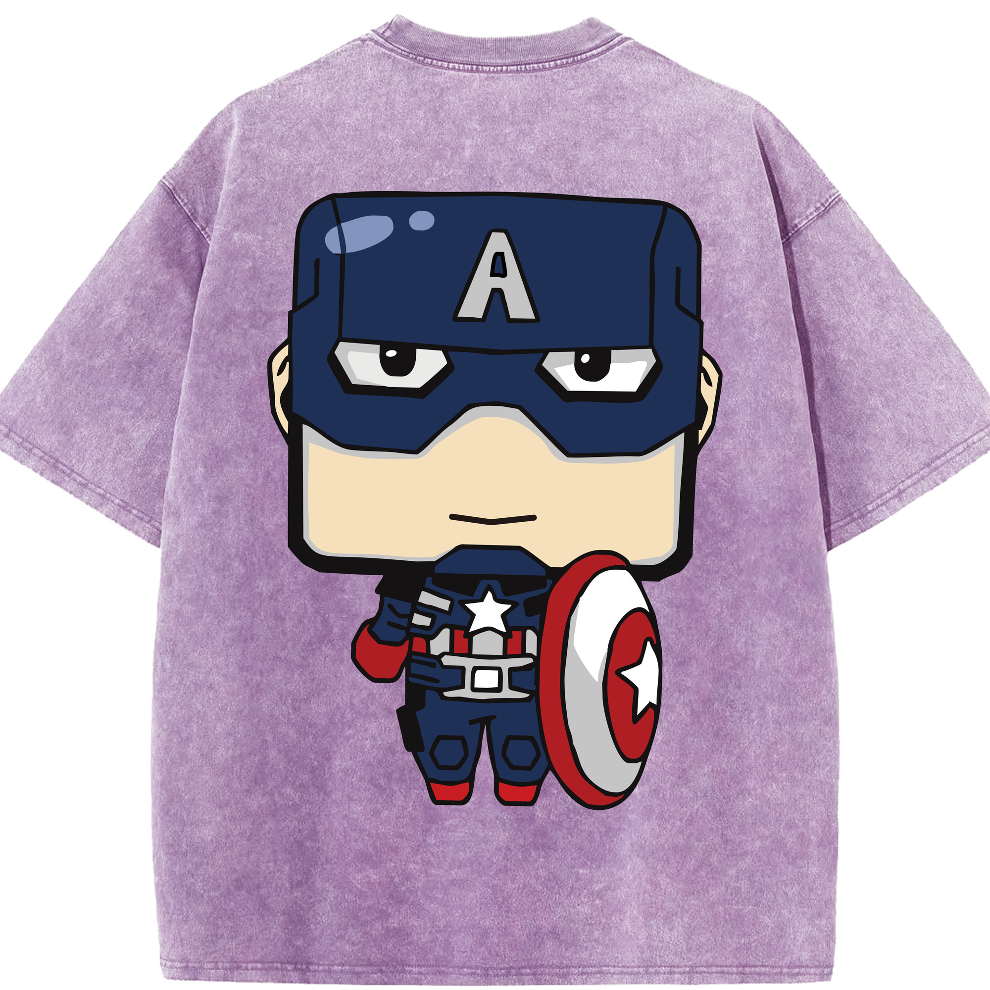 （画像用） アベンジャーズ The Avengers 綿100% ヴィンテージ風 半袖Tシャツ（背面プリント）