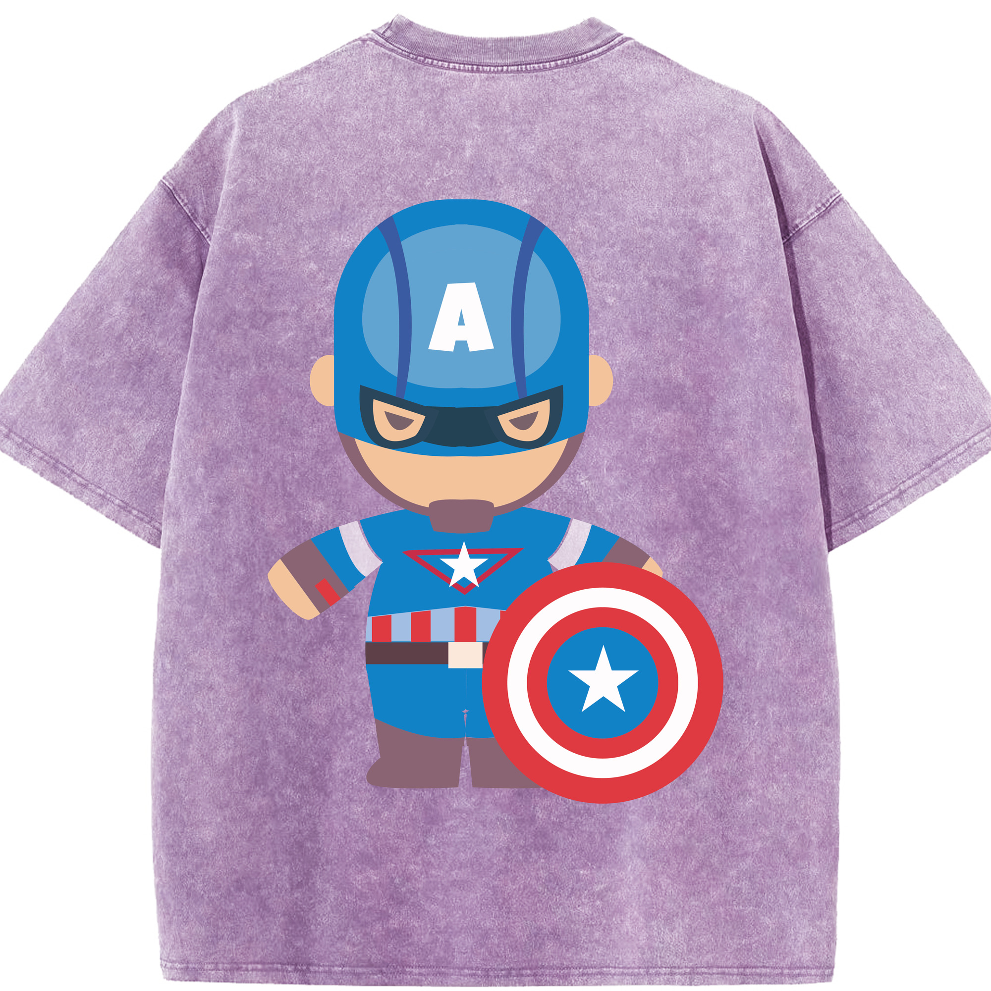 （画像用） アベンジャーズ The Avengers 綿100% ヴィンテージ風 半袖Tシャツ（背面プリント）