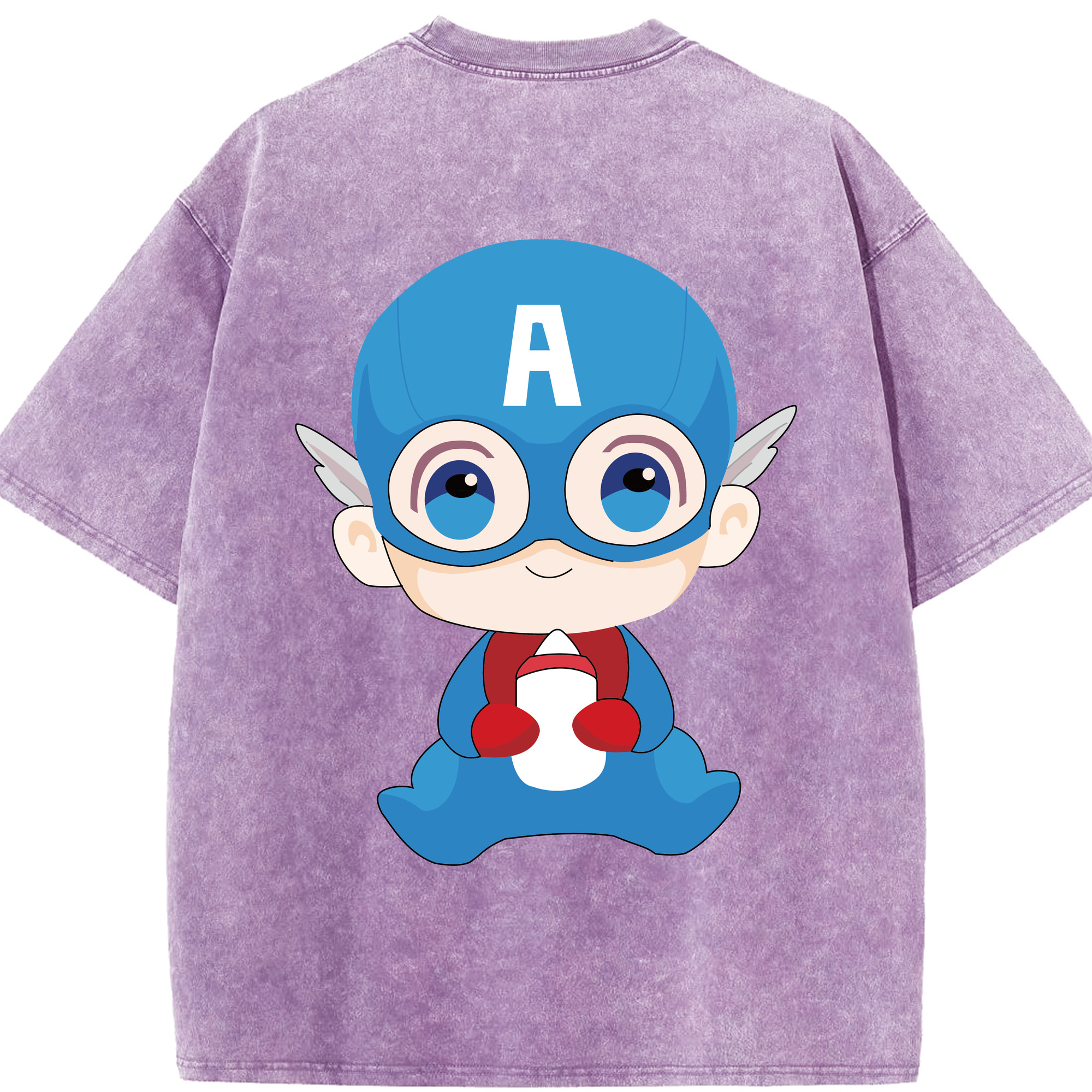 （画像用） アベンジャーズ The Avengers 綿100% ヴィンテージ風 半袖Tシャツ（背面プリント）