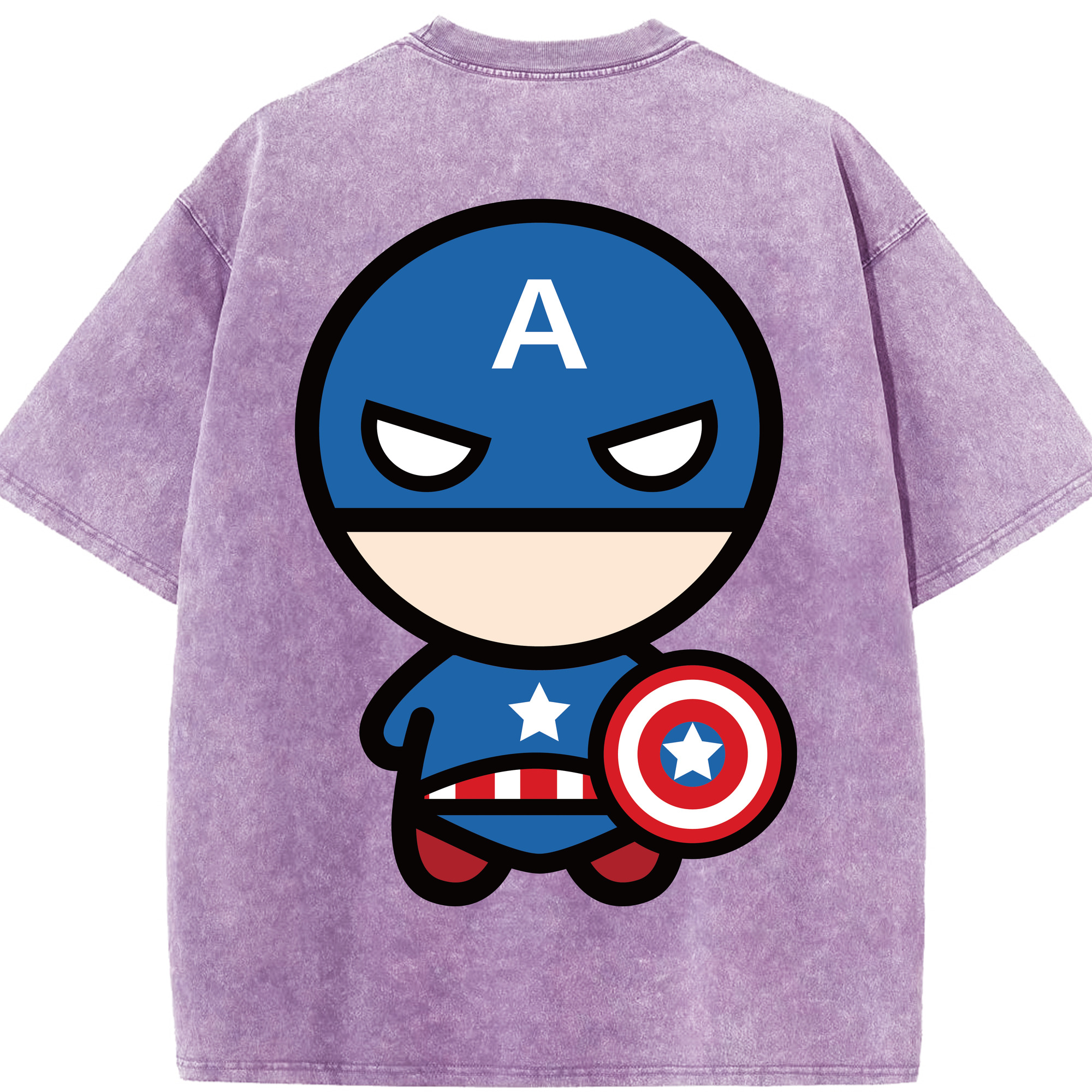（画像用） アベンジャーズ The Avengers 綿100% ヴィンテージ風 半袖Tシャツ（背面プリント）