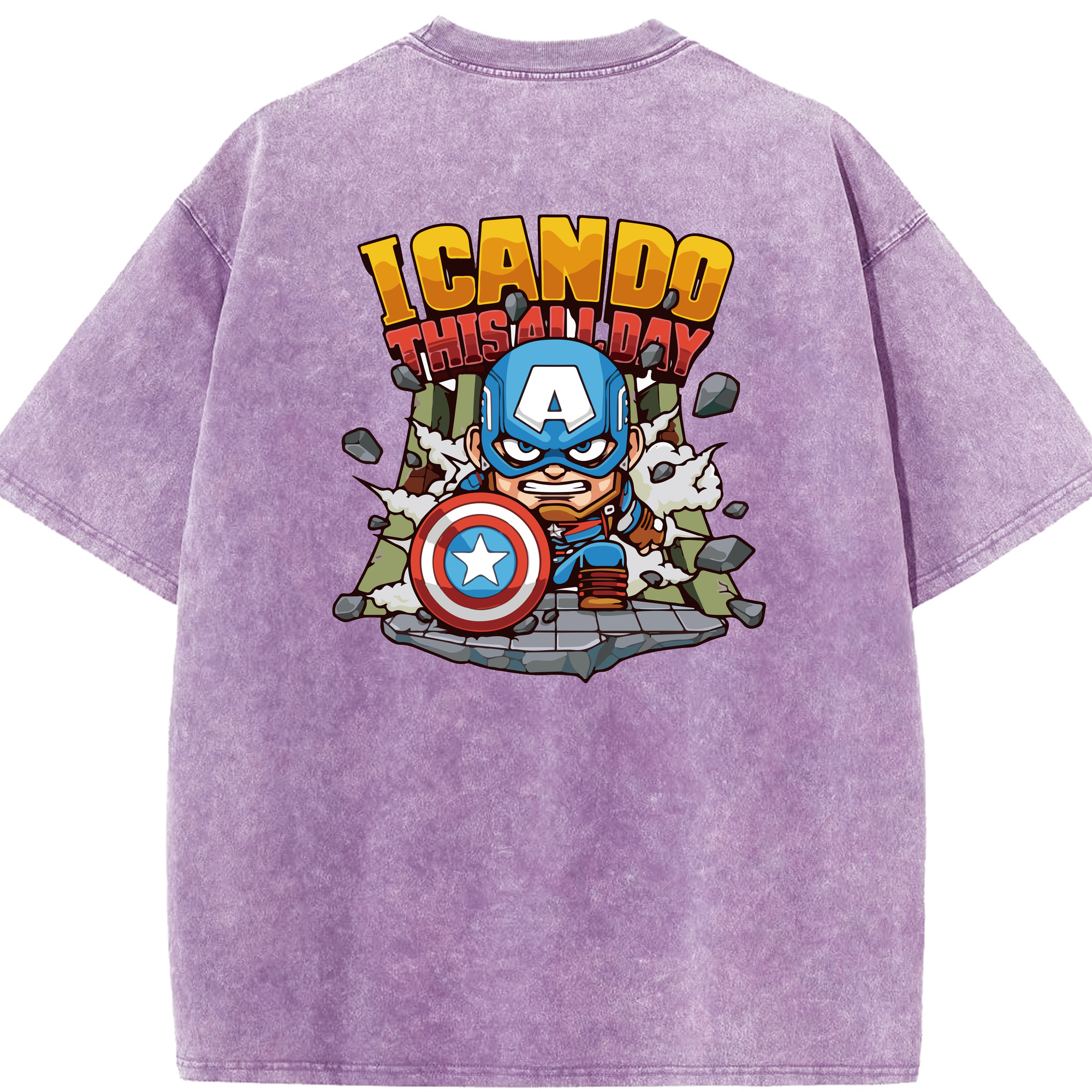 （画像用） アベンジャーズ The Avengers 綿100% ヴィンテージ風 半袖Tシャツ（背面プリント）
