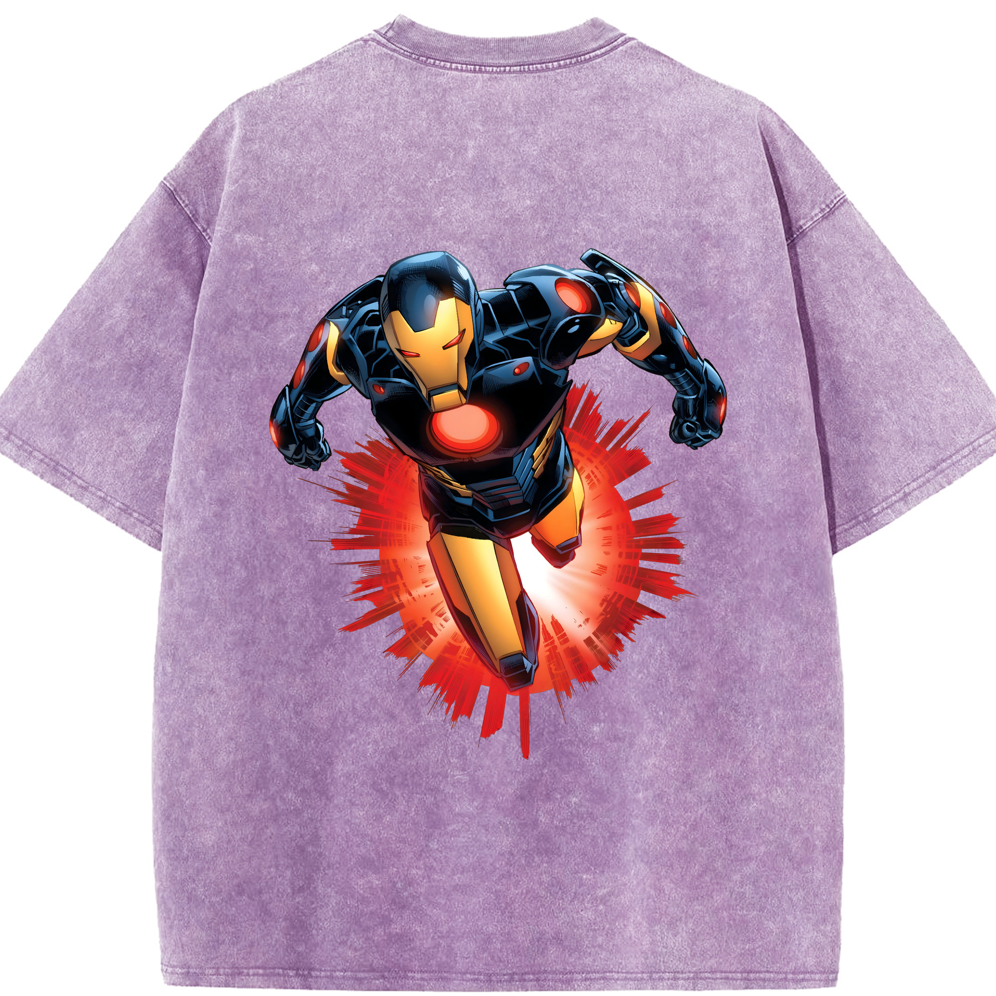（画像用） アベンジャーズ The Avengers 綿100% ヴィンテージ風 半袖Tシャツ（背面プリント）