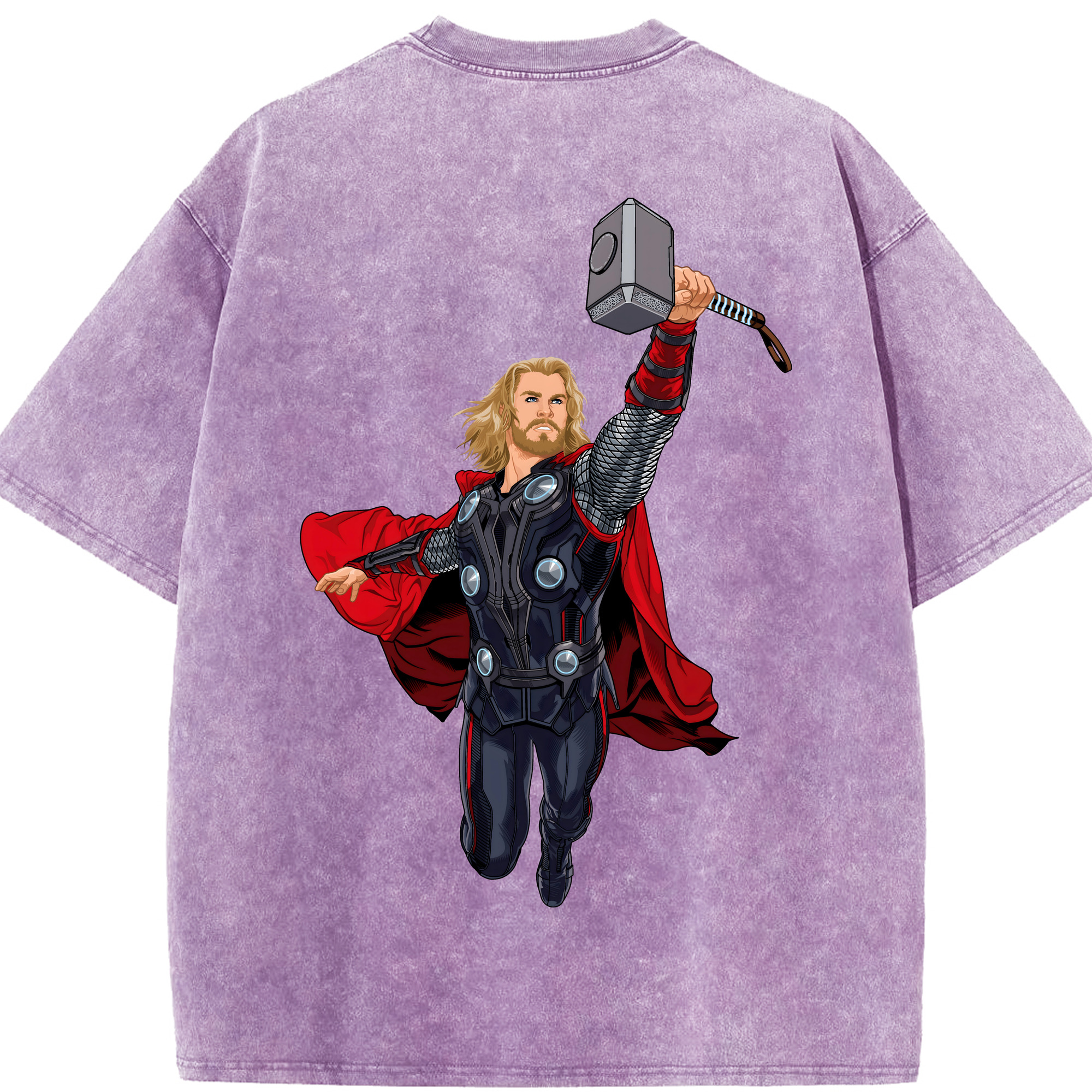 （画像用） アベンジャーズ The Avengers 綿100% ヴィンテージ風 半袖Tシャツ（背面プリント）