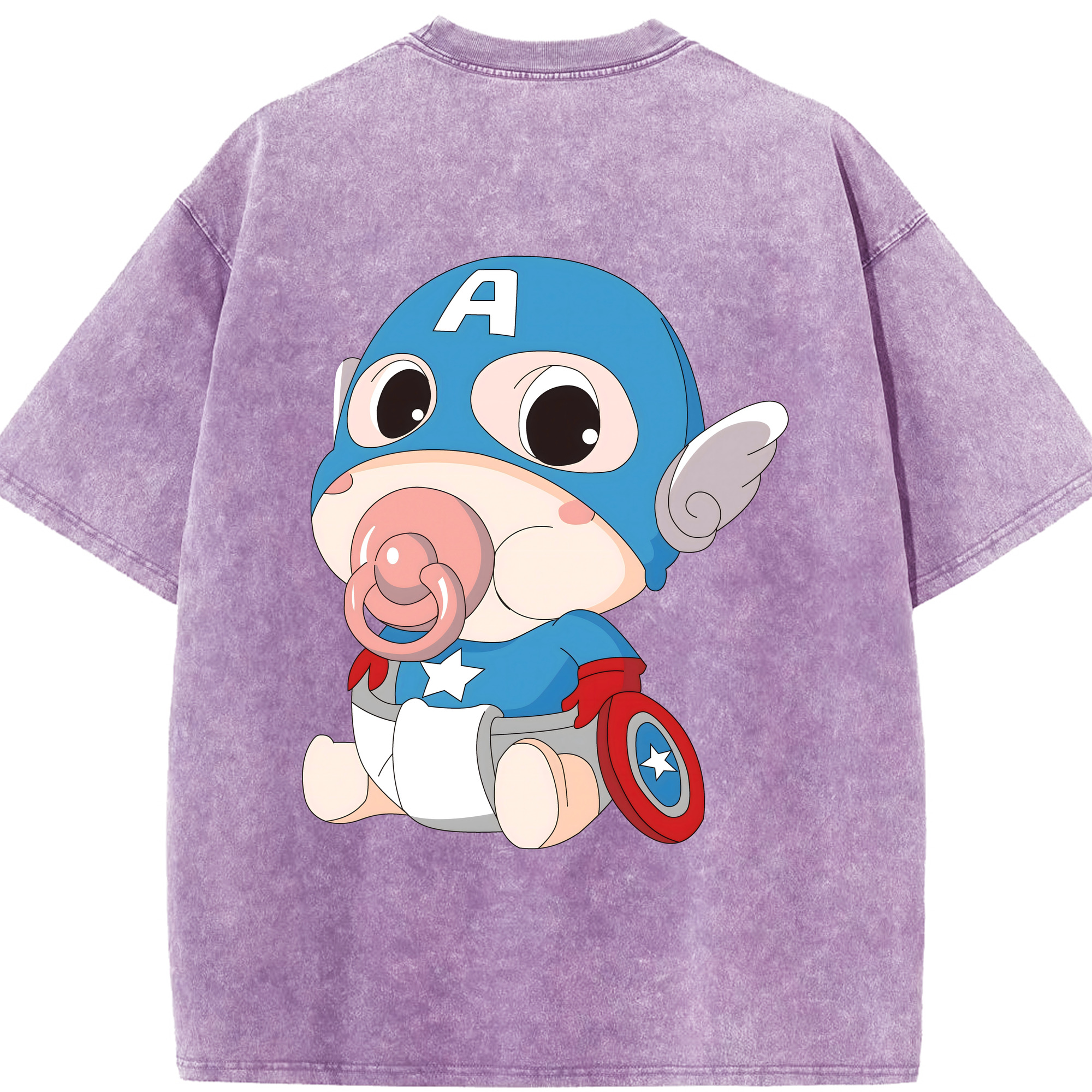 （画像用） アベンジャーズ The Avengers 綿100% ヴィンテージ風 半袖Tシャツ（背面プリント）